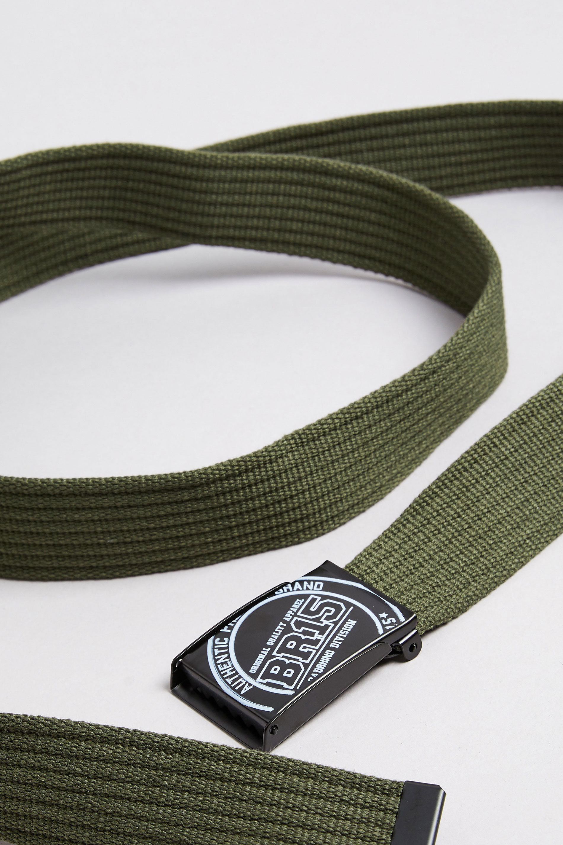 BadRhino Olive Green Ribbed Webbing Belt | BadRhino 2