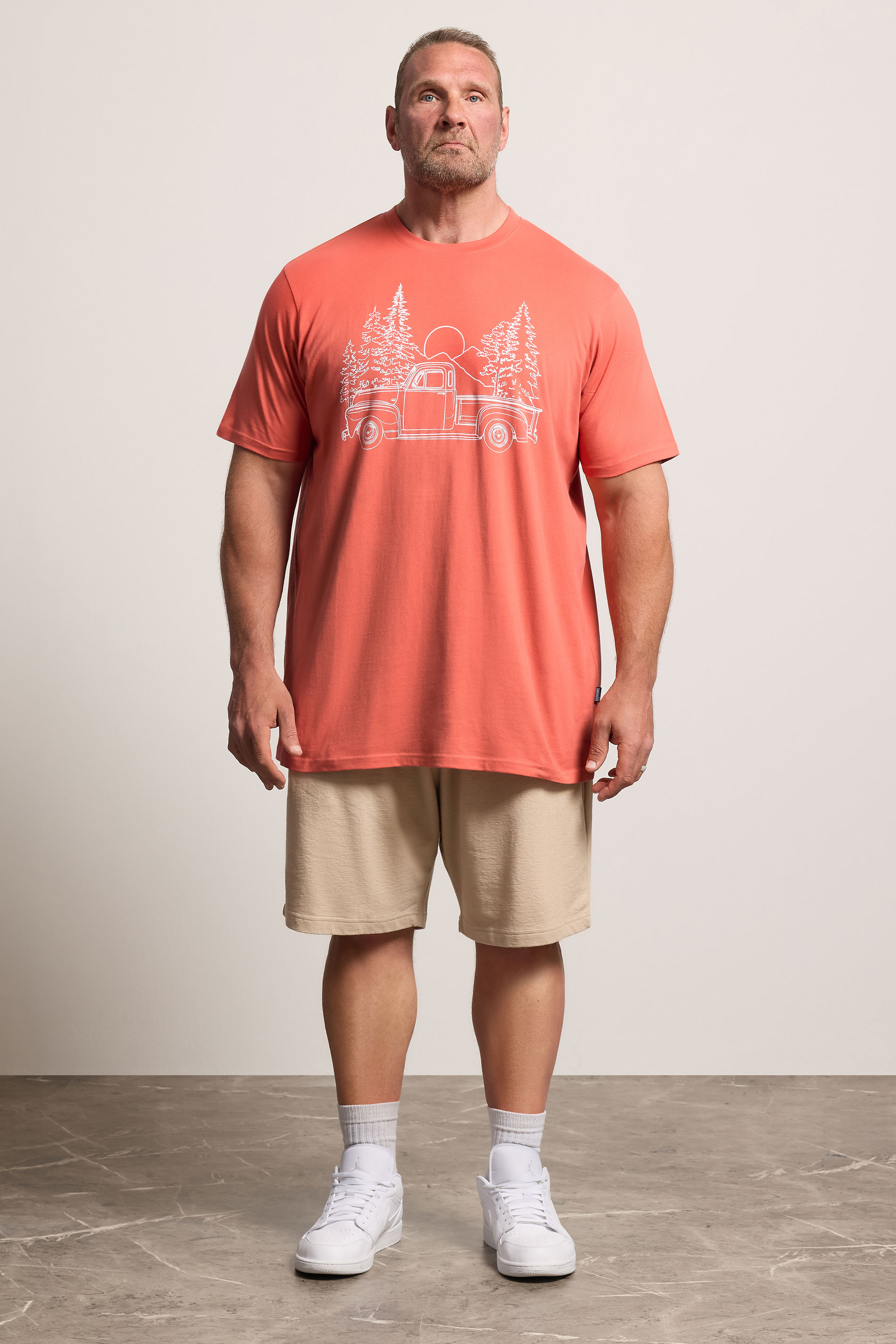 BadRhino Big & Tall Black Extra Long Pick Up Truck Graphic T-Shirt | BadRhino 1