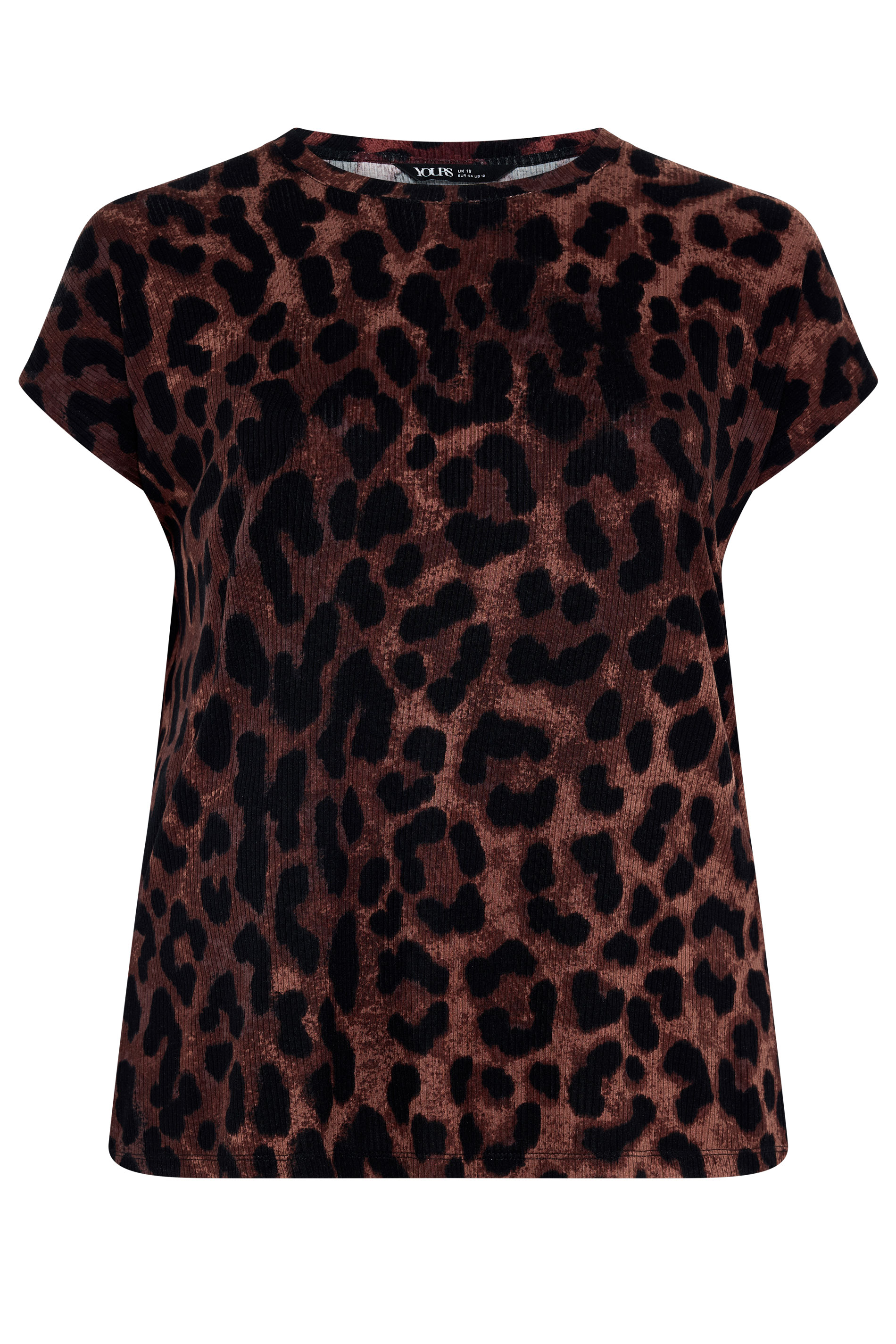 YOURS Plus Size Brown Leopard T-Shirt | Yours Clothing 7