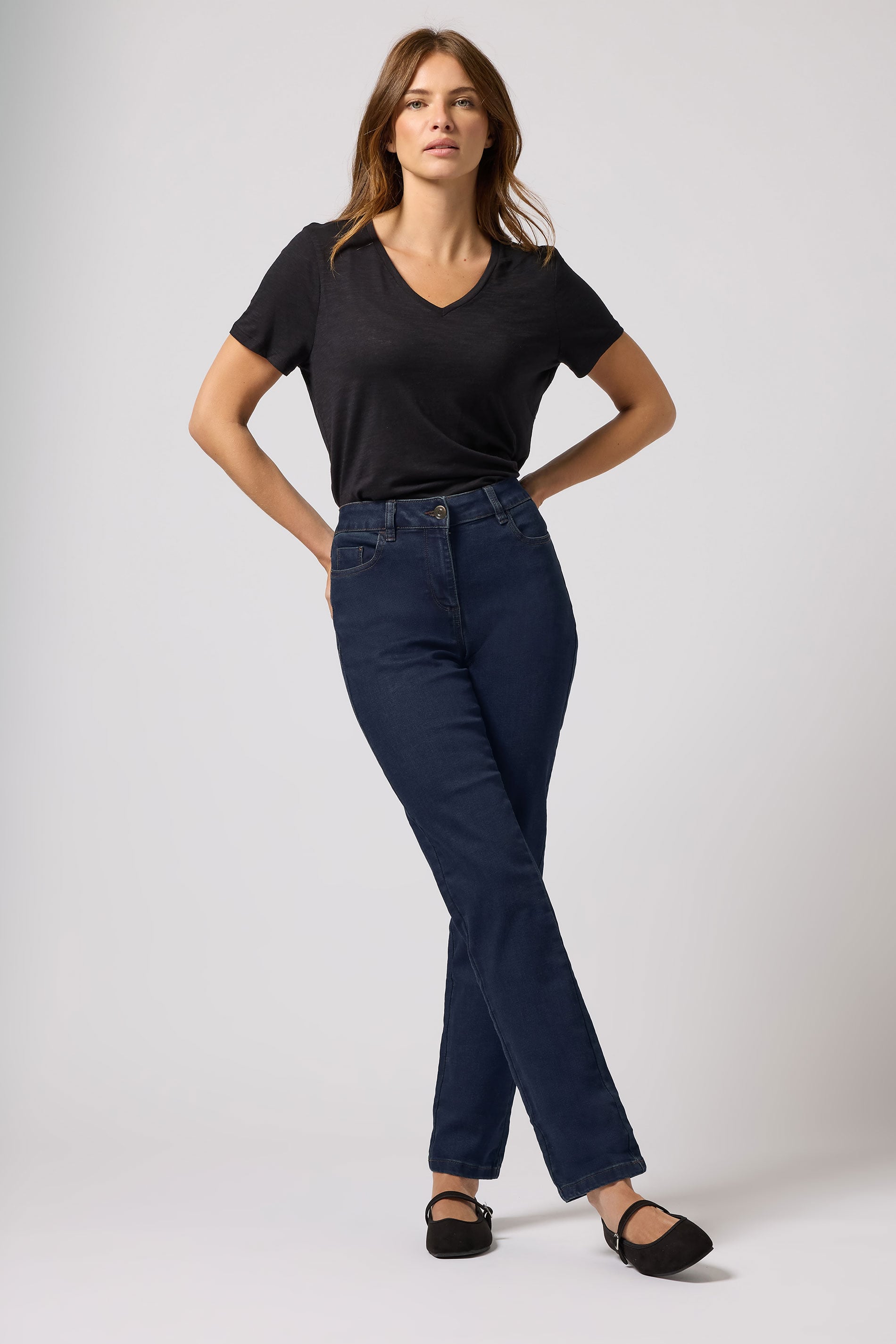 M&Co Indigo Blue Straight Leg Jeans | M&Co 2