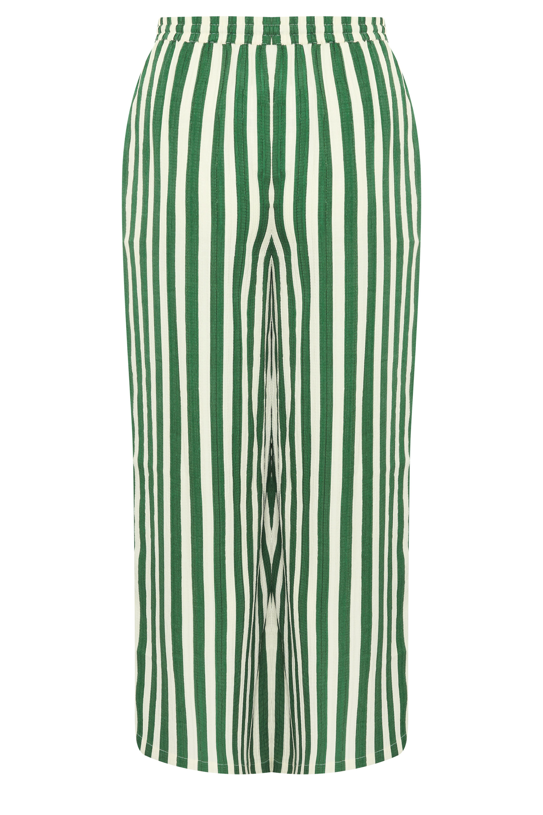 LIMITED COLLECTION Plus Size Green & White Stripe Trousers | Yours Clothing  6