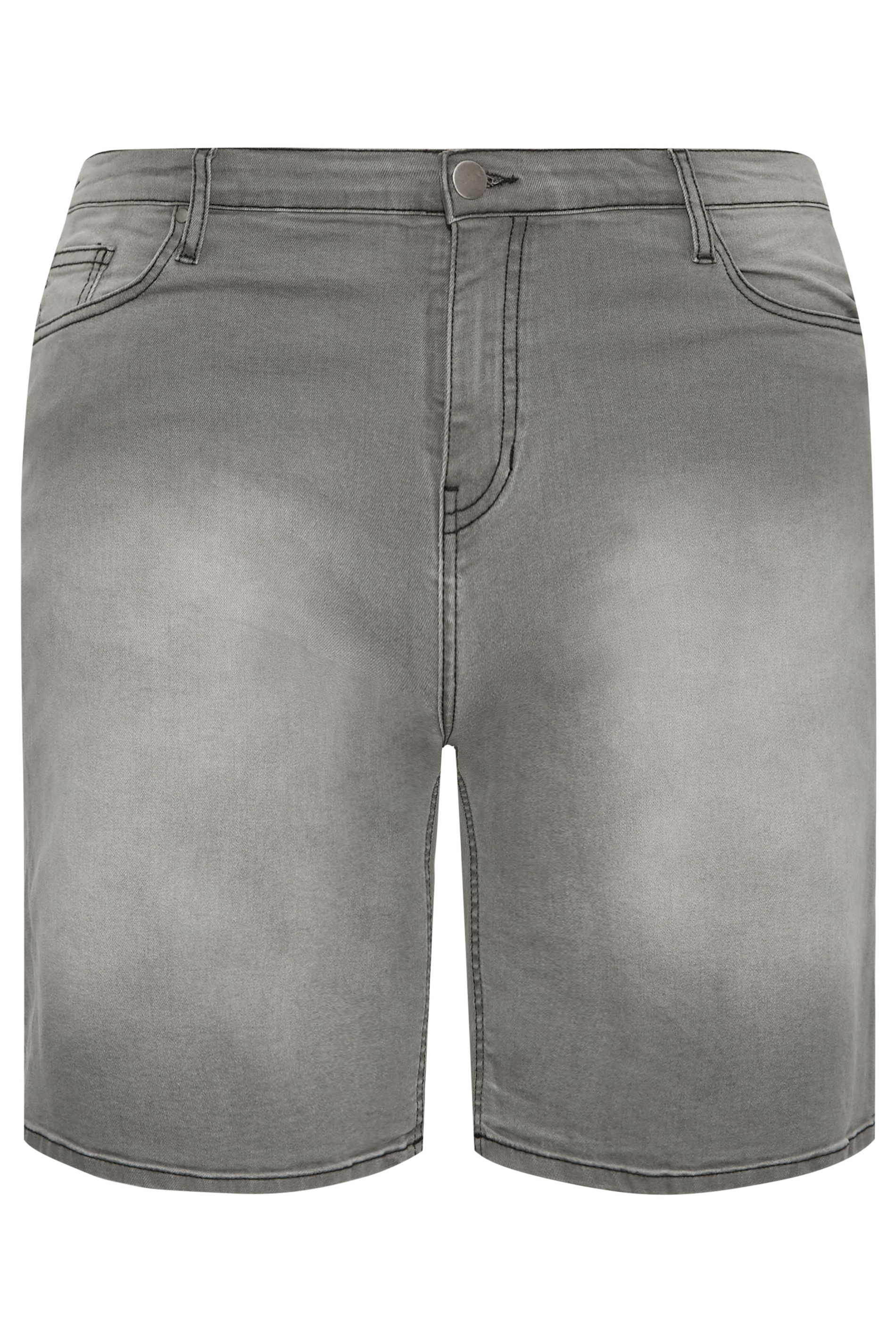 BadRhino Big & Tall Grey Denim Shorts | BadRhino 2