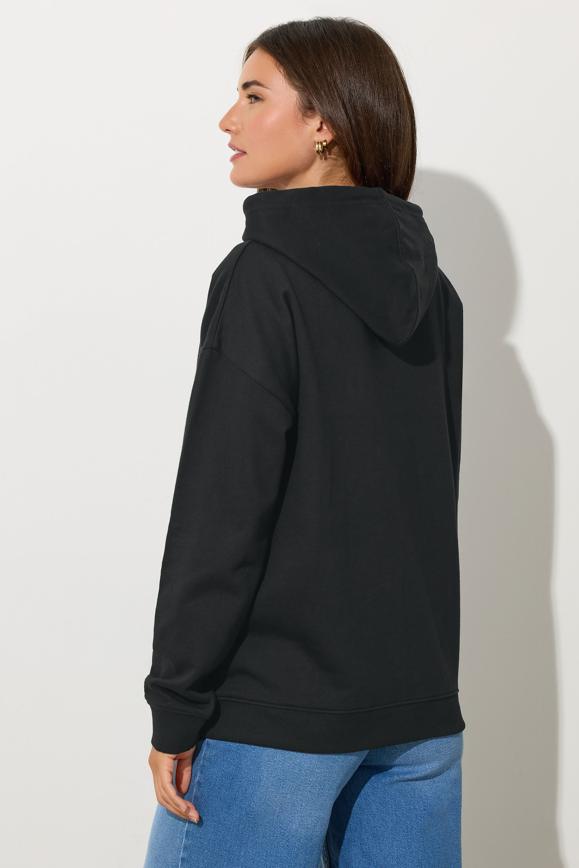 LTS Tall Black Drawstring Hoodie | Long Tall Sally 2