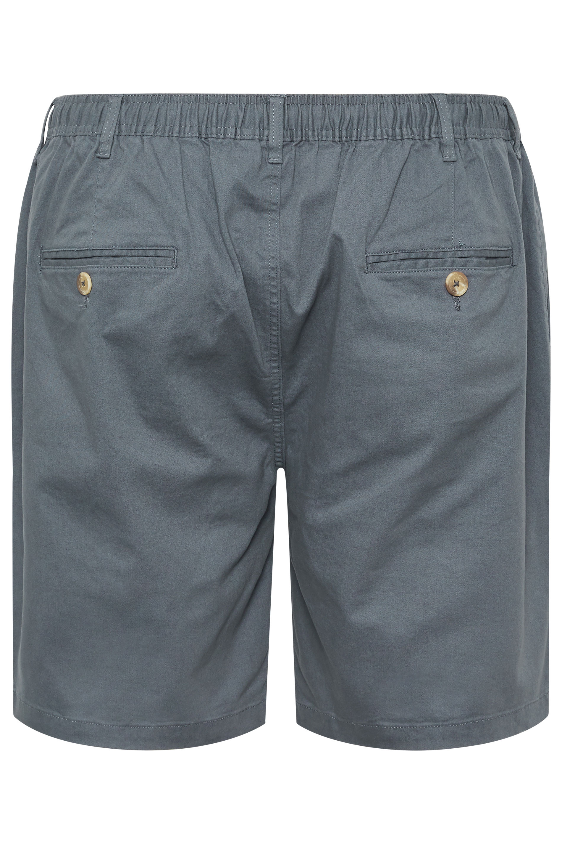 D555 Big & Tall Grey Stretch Shorts | BadRhino 4