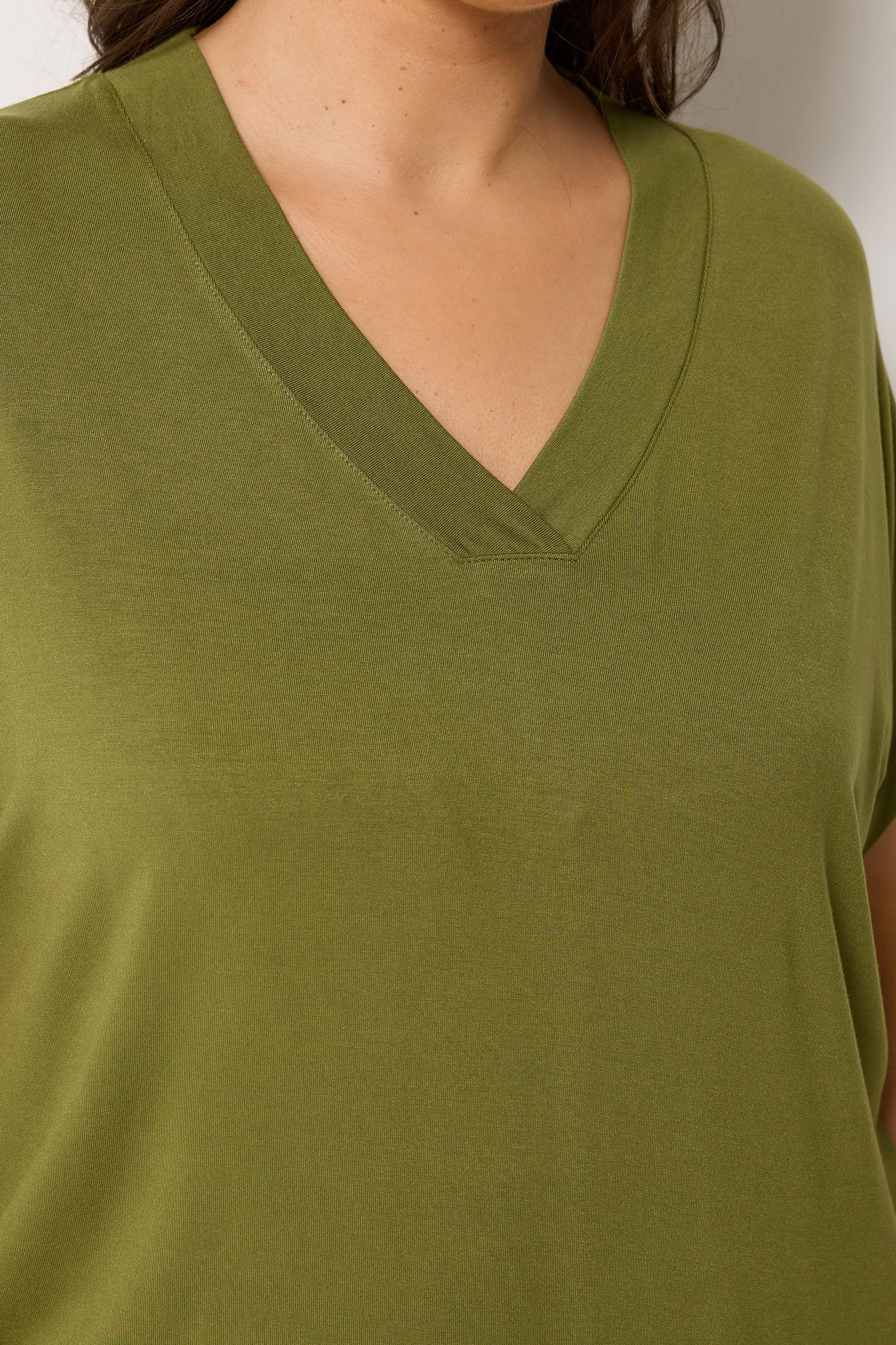 YOURS Plus Size Green Grown On Sleeve T-shirt | Yours Clothing 4
