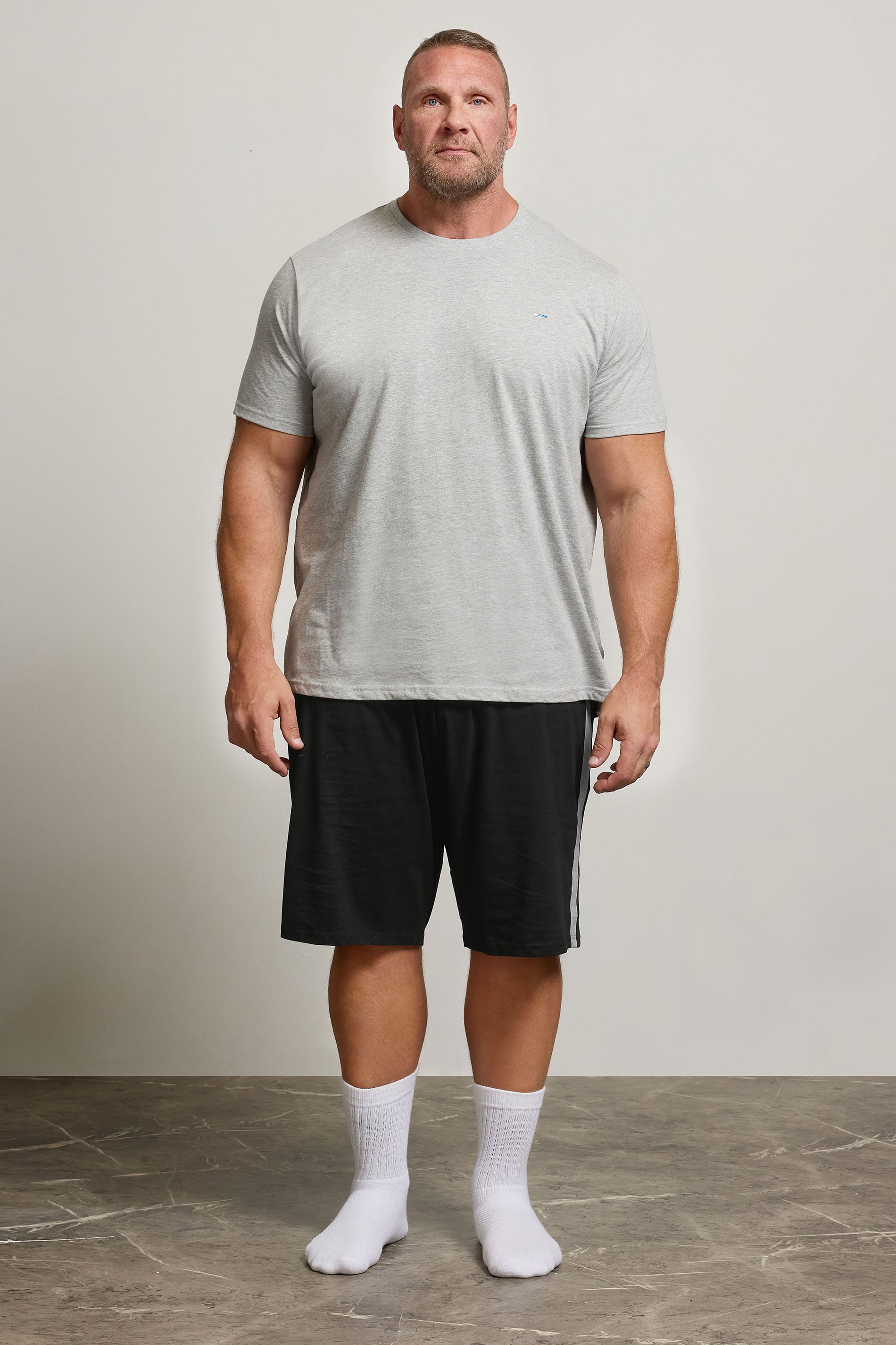 BadRhino Big & Tall Black Lightweight Lounge Shorts | BadRhino 1