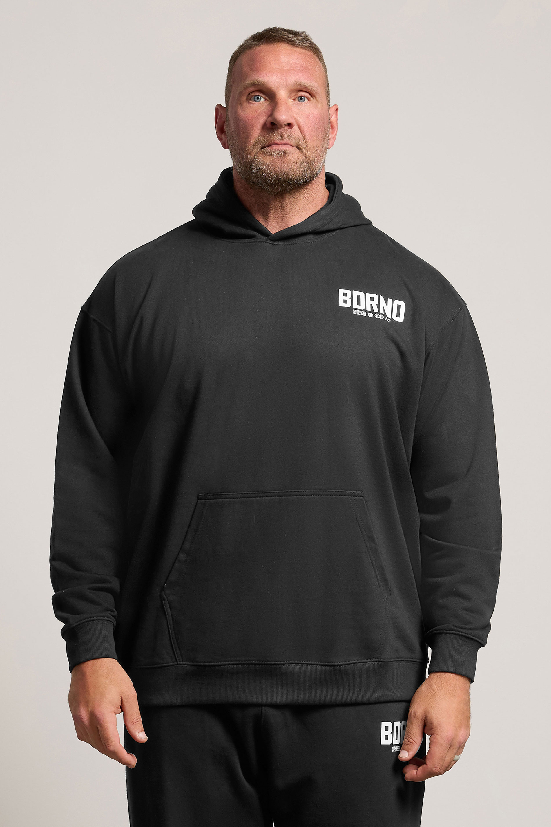 BadRhino Big & Tall Black Logo Hoodie | BadRhino 3
