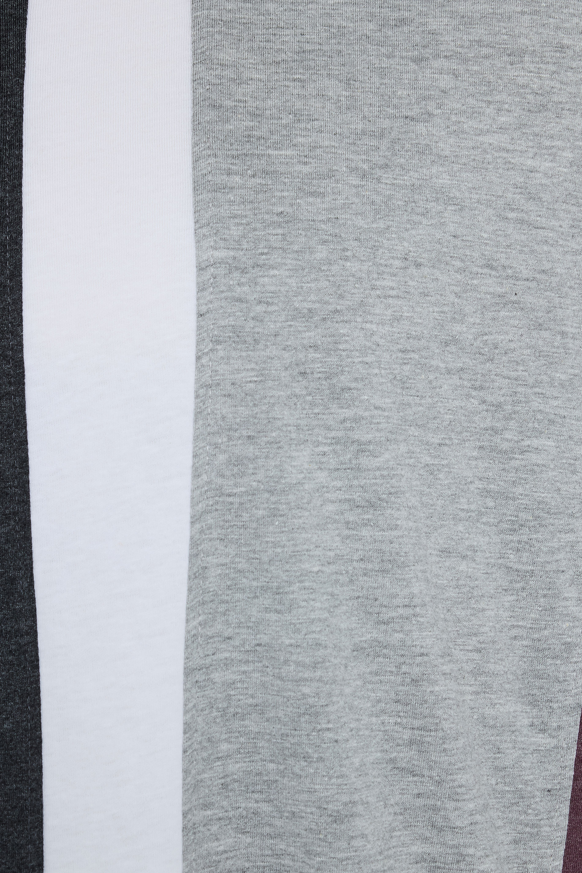 KAM Big & Tall Charcoal Grey Stripe T-Shirt | BadRhino 3