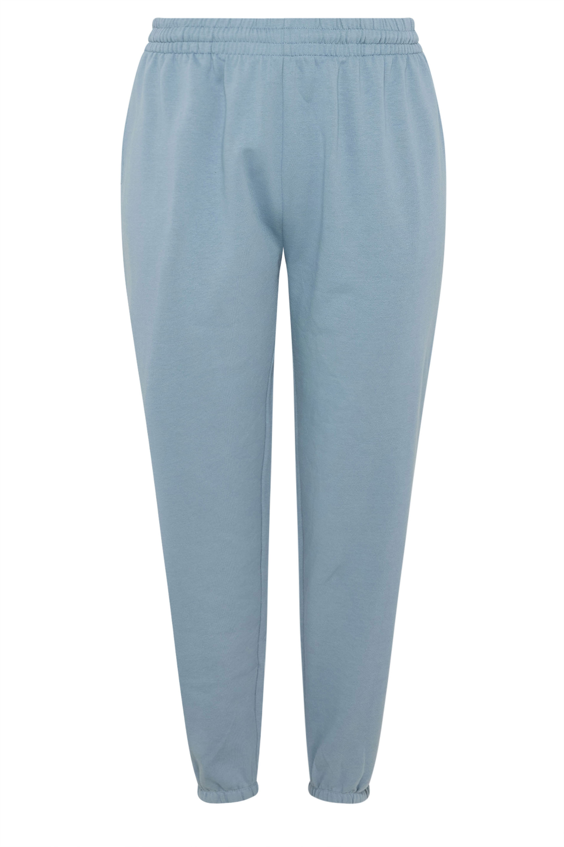 YOURS Plus Size Dusky Blue Cuffed Joggers | Yours Clothing 5