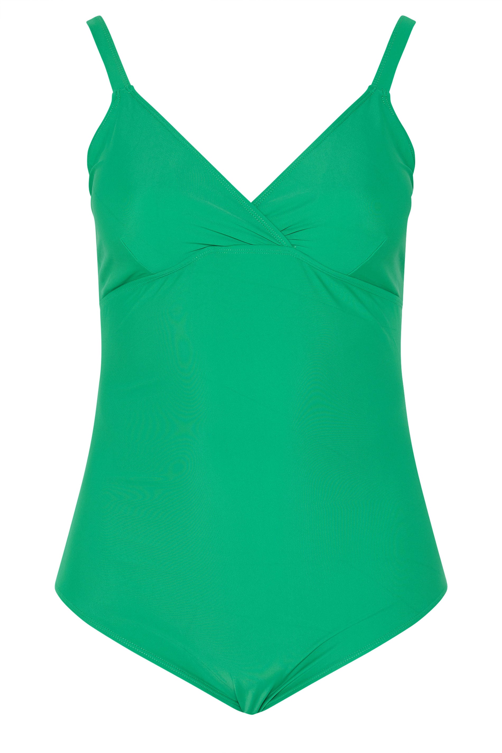 YOURS Plus Size Green Plunge Neckline Corset Swimsuit | Yours Clothing 7