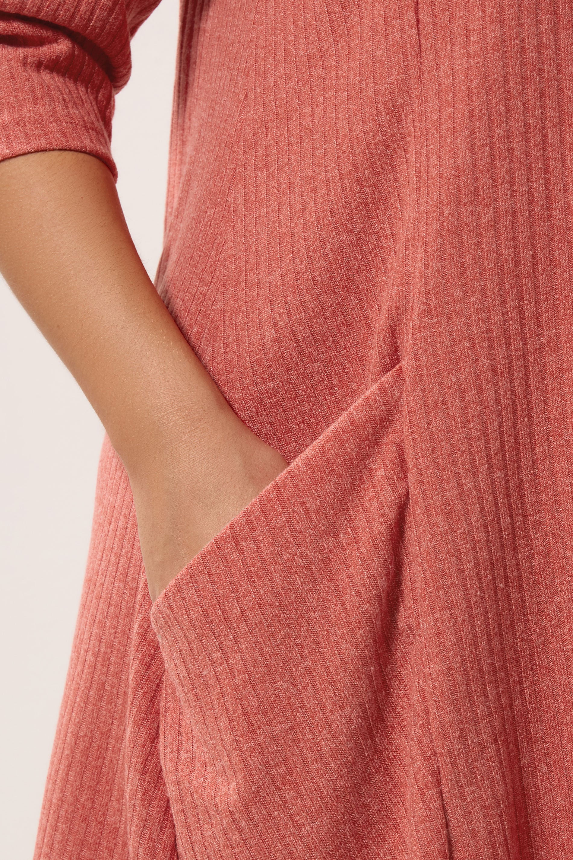 YOURS Plus Size Orange Drape Pocket Dress | Yours Clothing 4