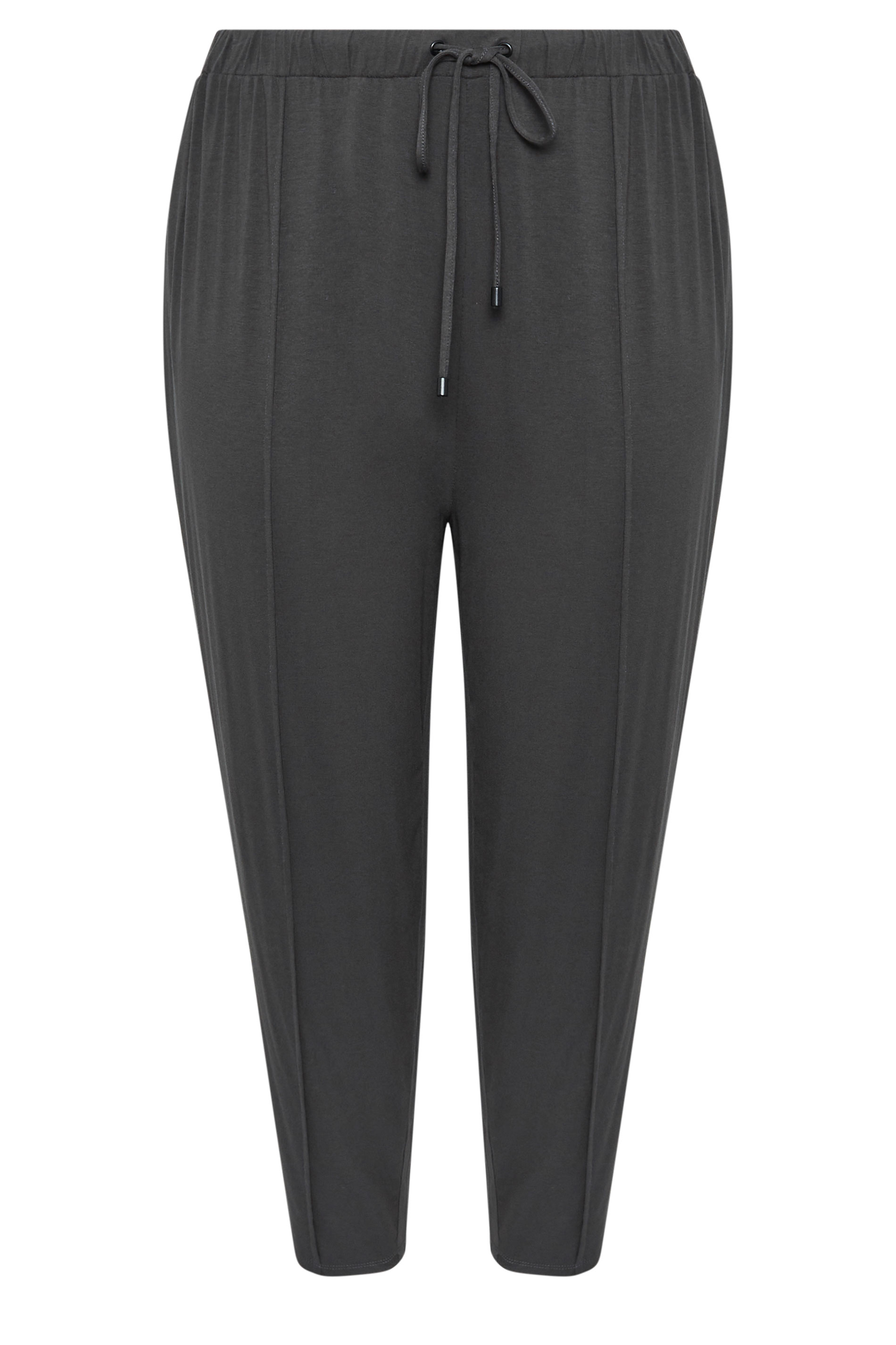 YOURS Plus Size Grey Wide Leg Seam Joggers | Yours Clothing 5