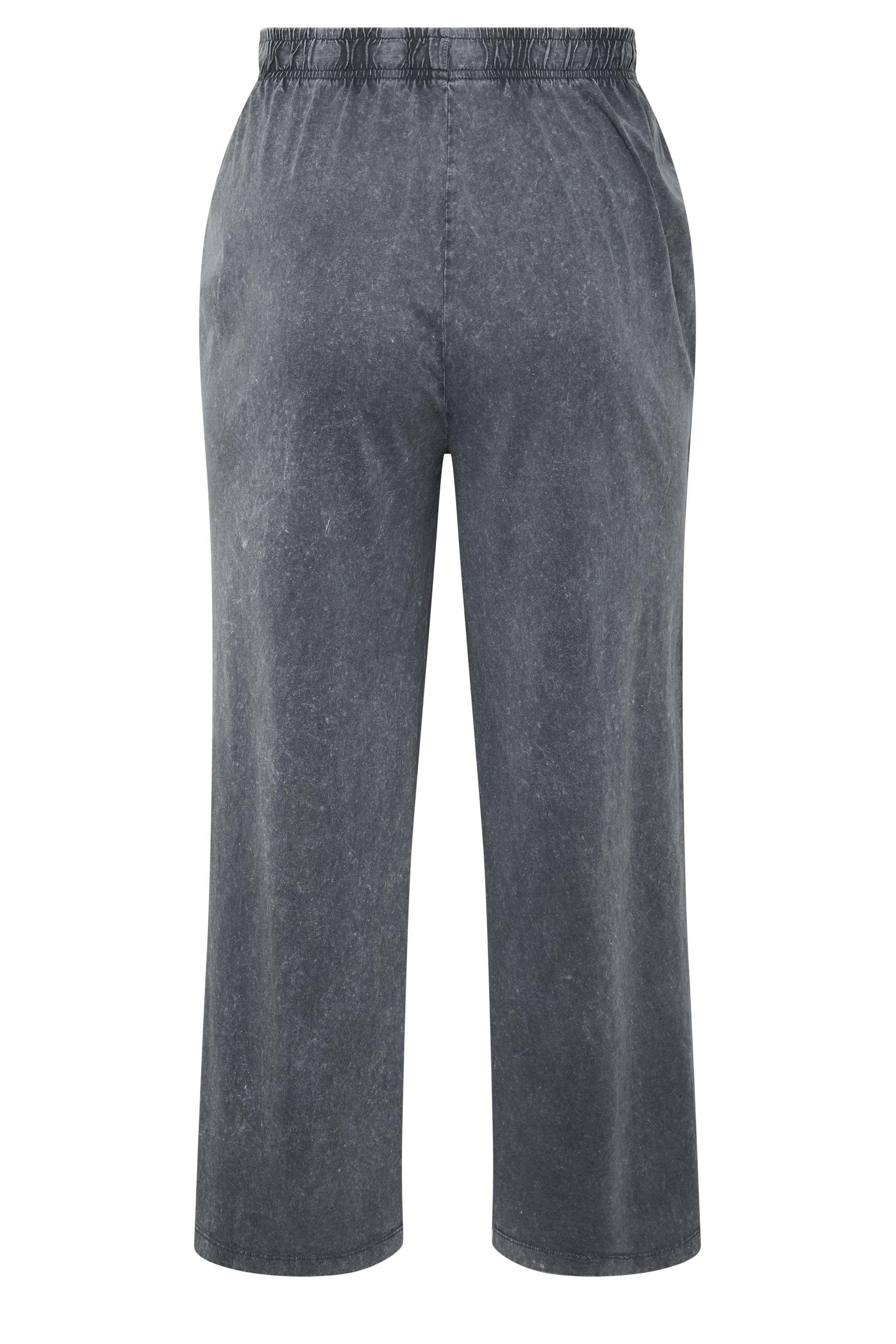 LIMITED COLLECTION Plus Size Grey Acid Wash Wide Leg Trousers | Yours Clothing 6