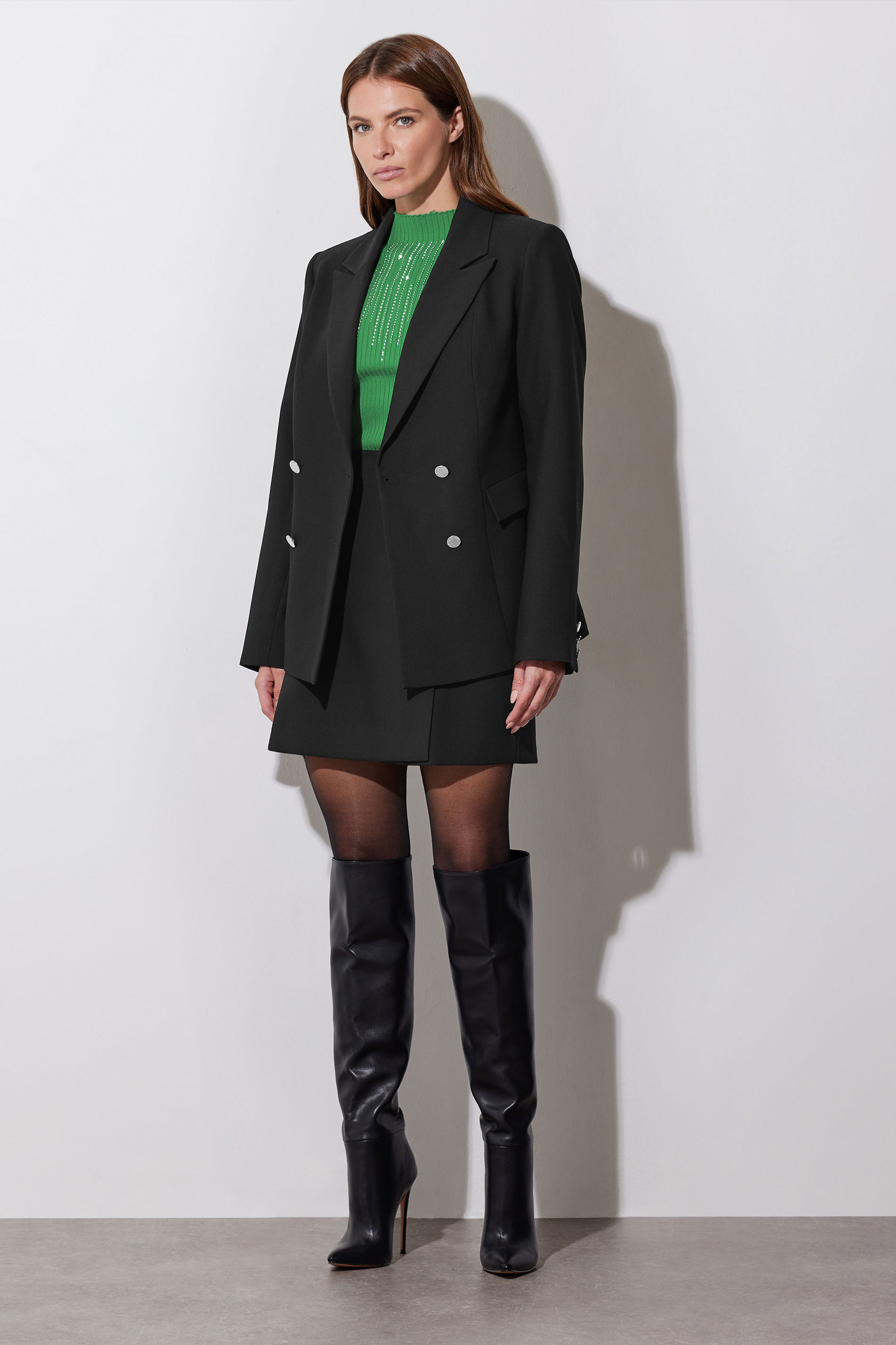 STAR Green Embellished Neckline Jumper | StarByJM 6