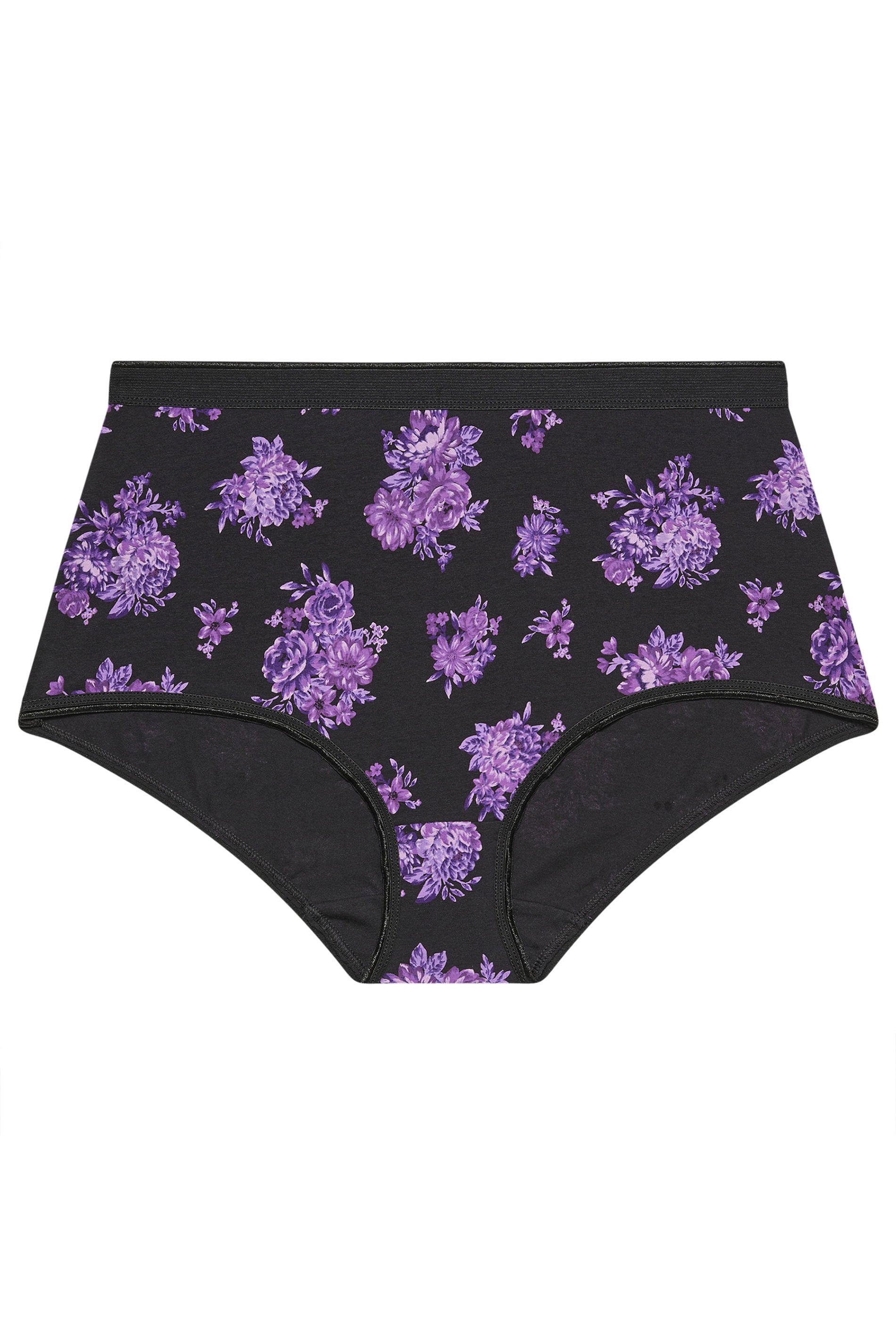YOURSET 5 PACK Plus Size Purple Floral Full Briefs | Yours Clothing 6