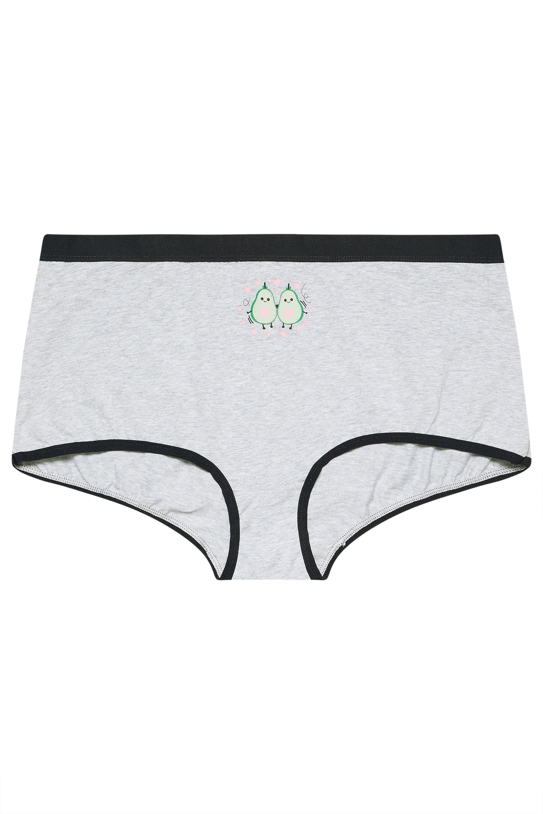YOURSET 5 PACK Plus Size Grey Avocado Print Shorts | Yours Clothing 6