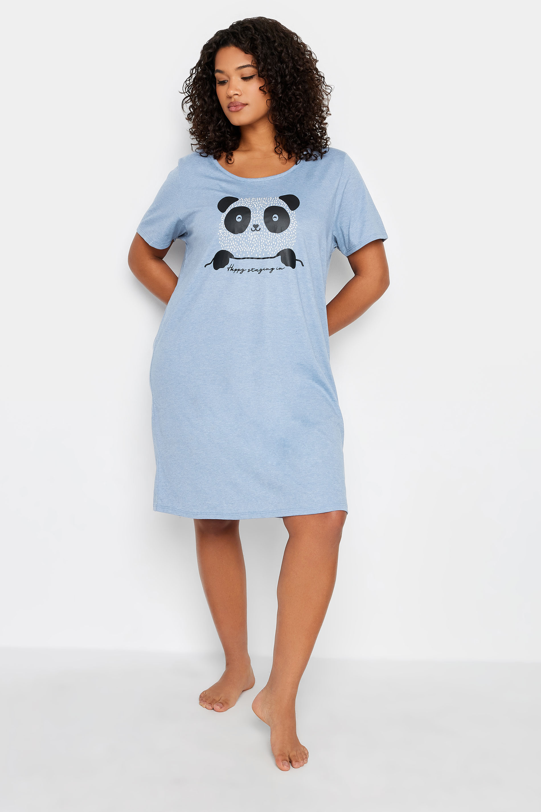 Panda Blue Night Dress 1