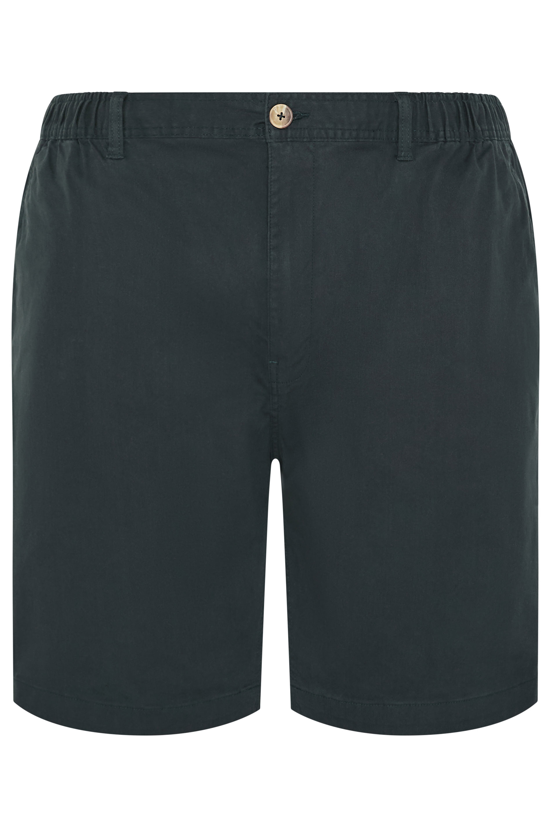 D555 Big & Tall Navy Blue Elasticated Stretch Shorts | BadRhino 2
