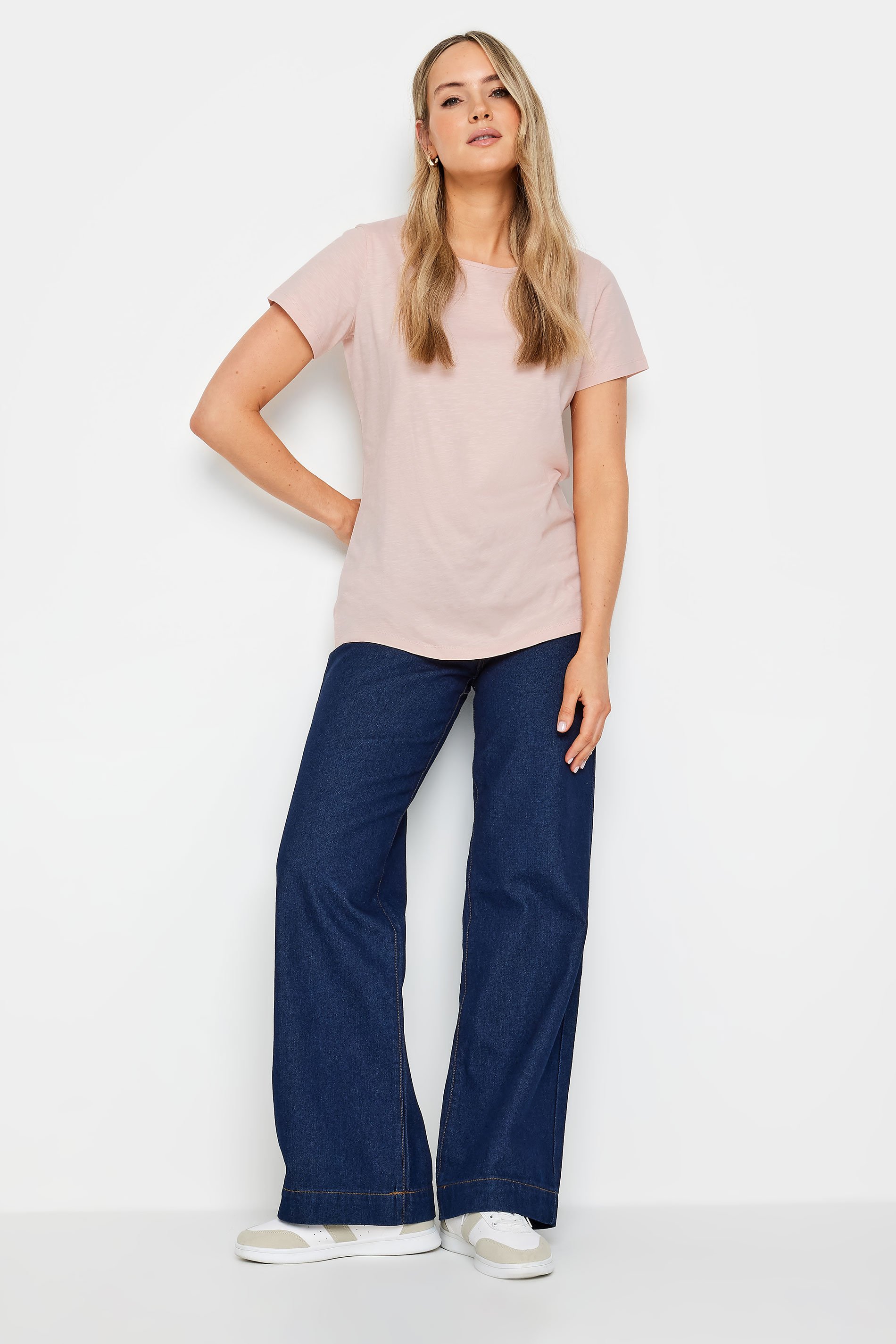 LTS Tall Womens Blush Pink Cotton T-Shirt | Long Tall Sally 2