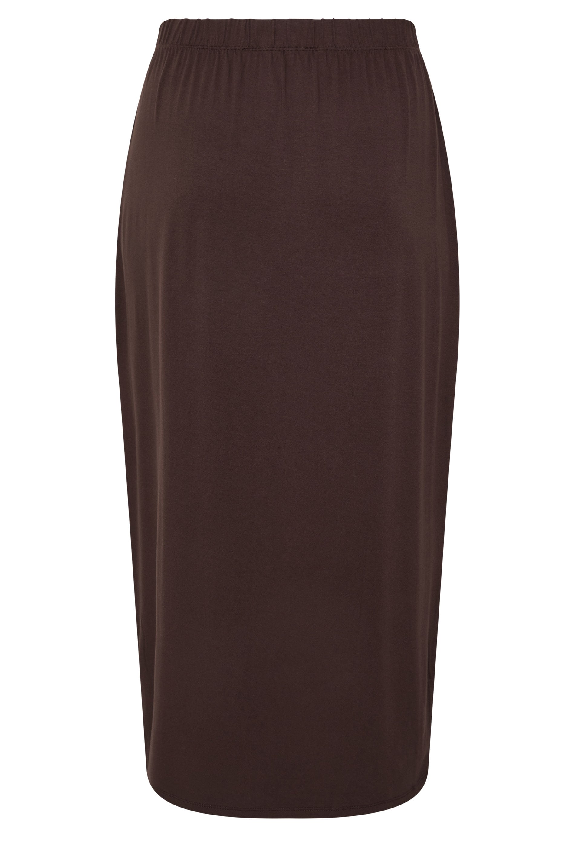 YOURS Plus Size Chocolate Brown Maxi Tube Skirt | Yours Clothing 1