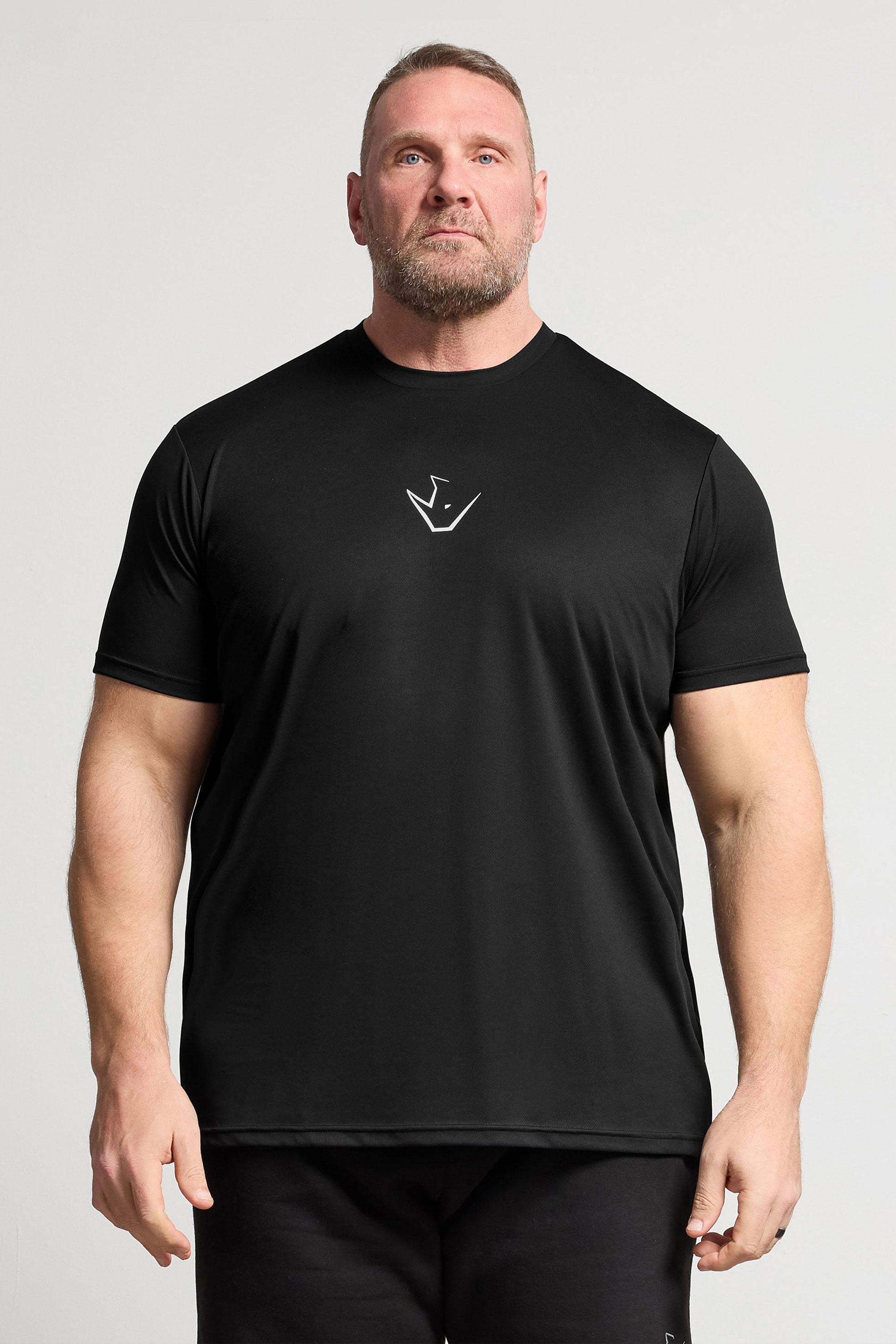 IronRhino Big & Tall Black Performance T-Shirt | BadRhino 1