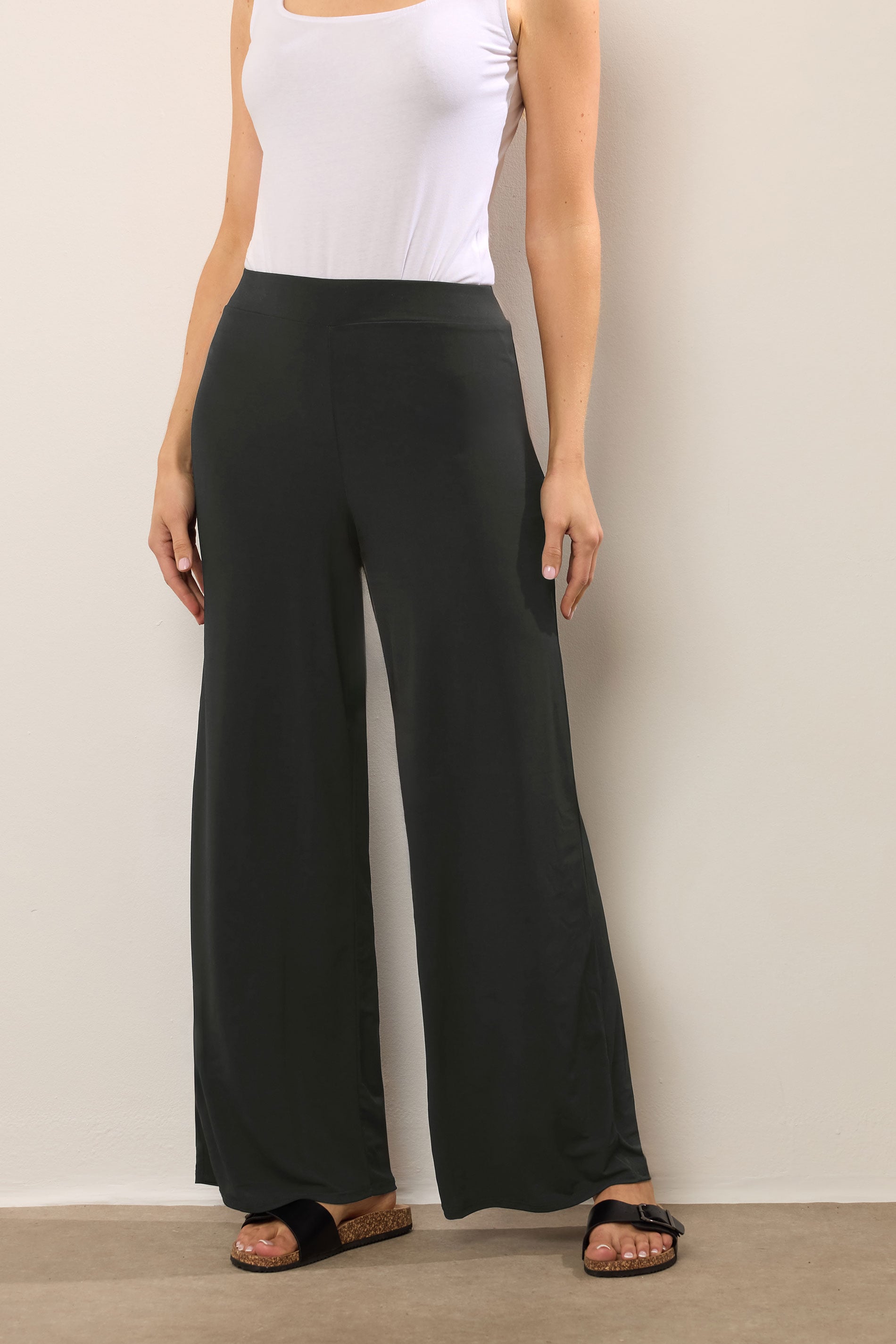 LTS Tall Women's Black Palazzo Wide Leg Trousers | Long Tall Sally 3