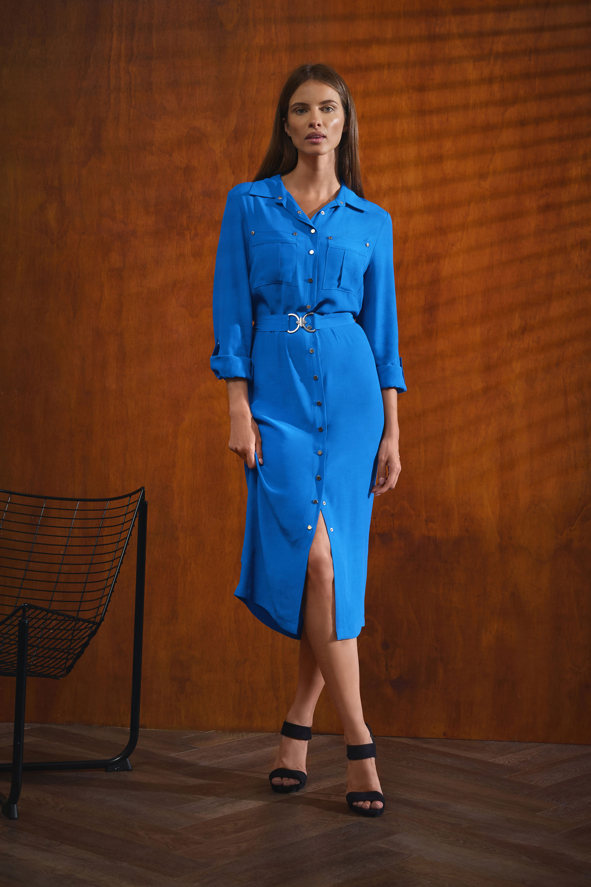 STAR Blue Buckle Shirt Dress | StarByJM 3