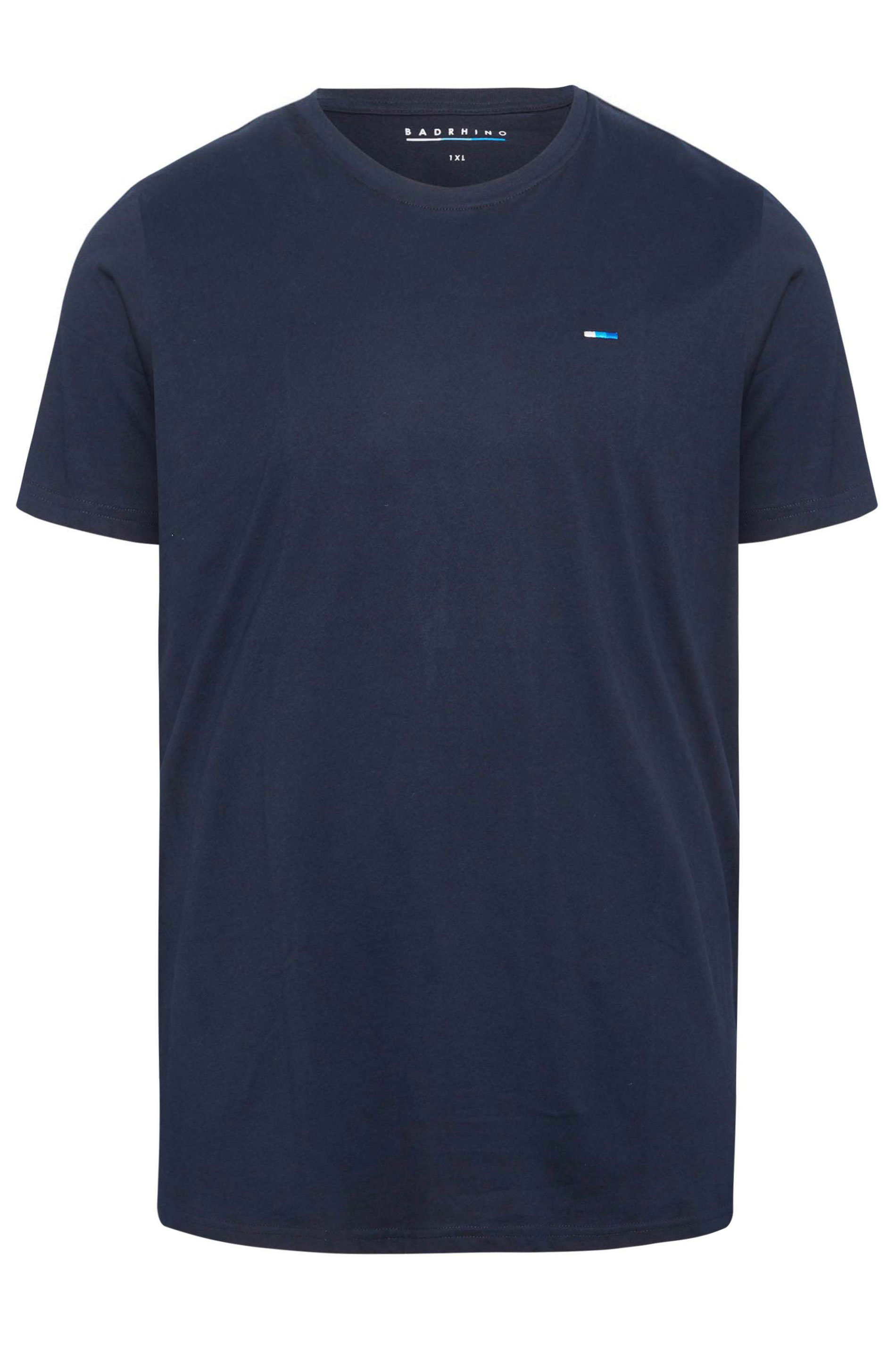 BadRhino Big & Tall 5 PACK Blue & Black Core T-Shirts | BadRhino  12