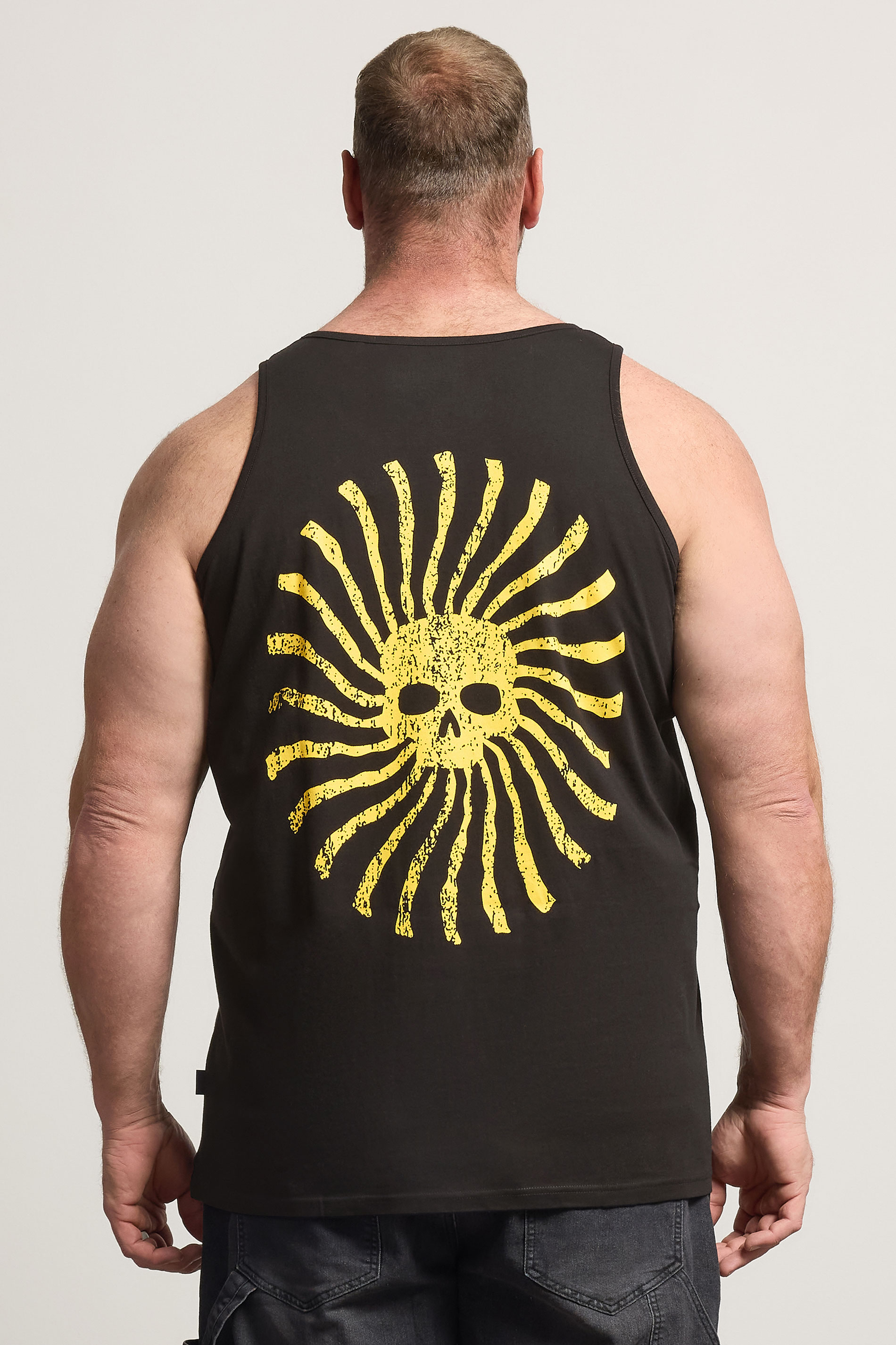 BadRhino Big & Tall Black 'Chasing The Sun'  Vest | BadRhino 4