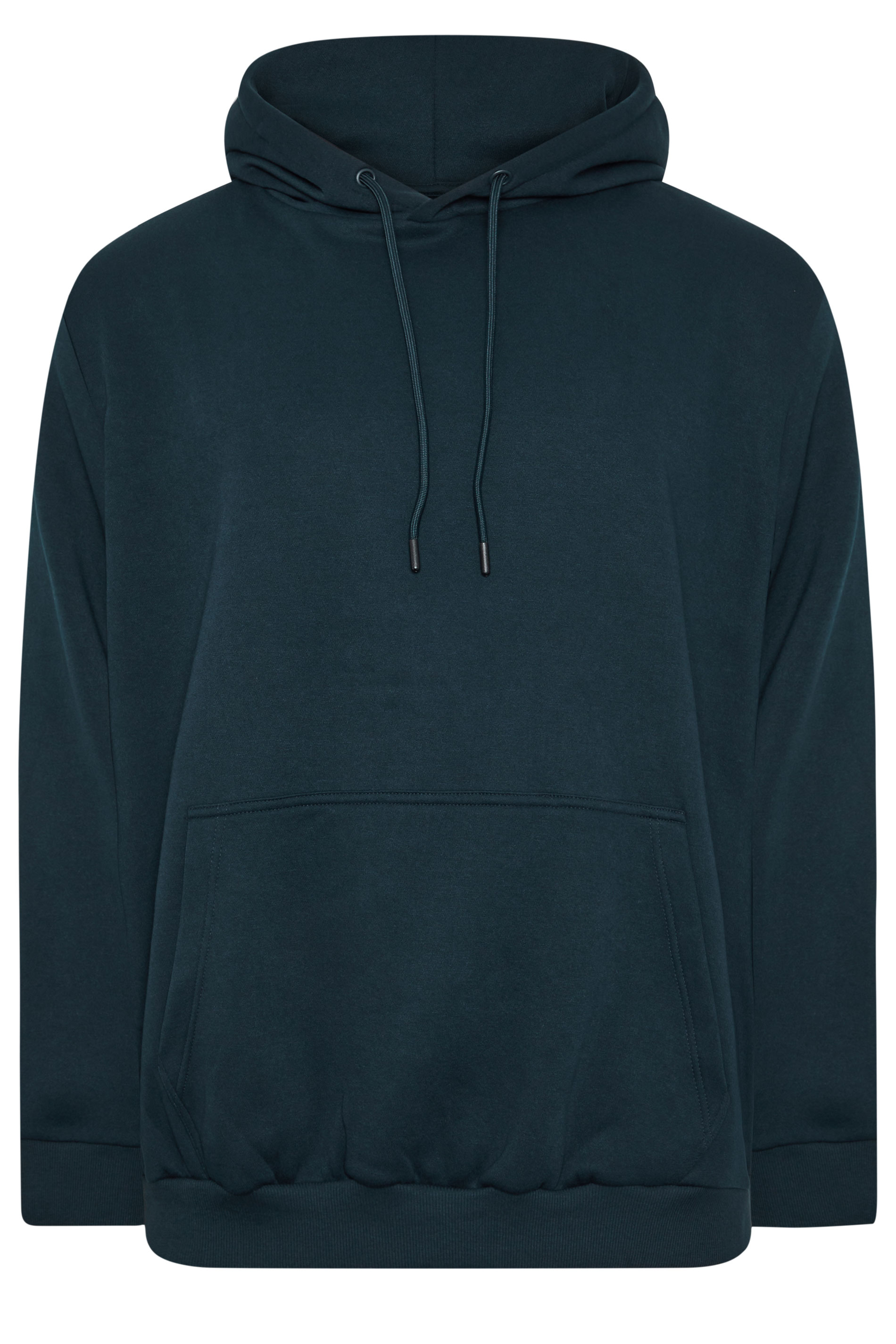 JACK & JONES Big & Tall Navy Blue Plain Hoodie | BadRhino 2