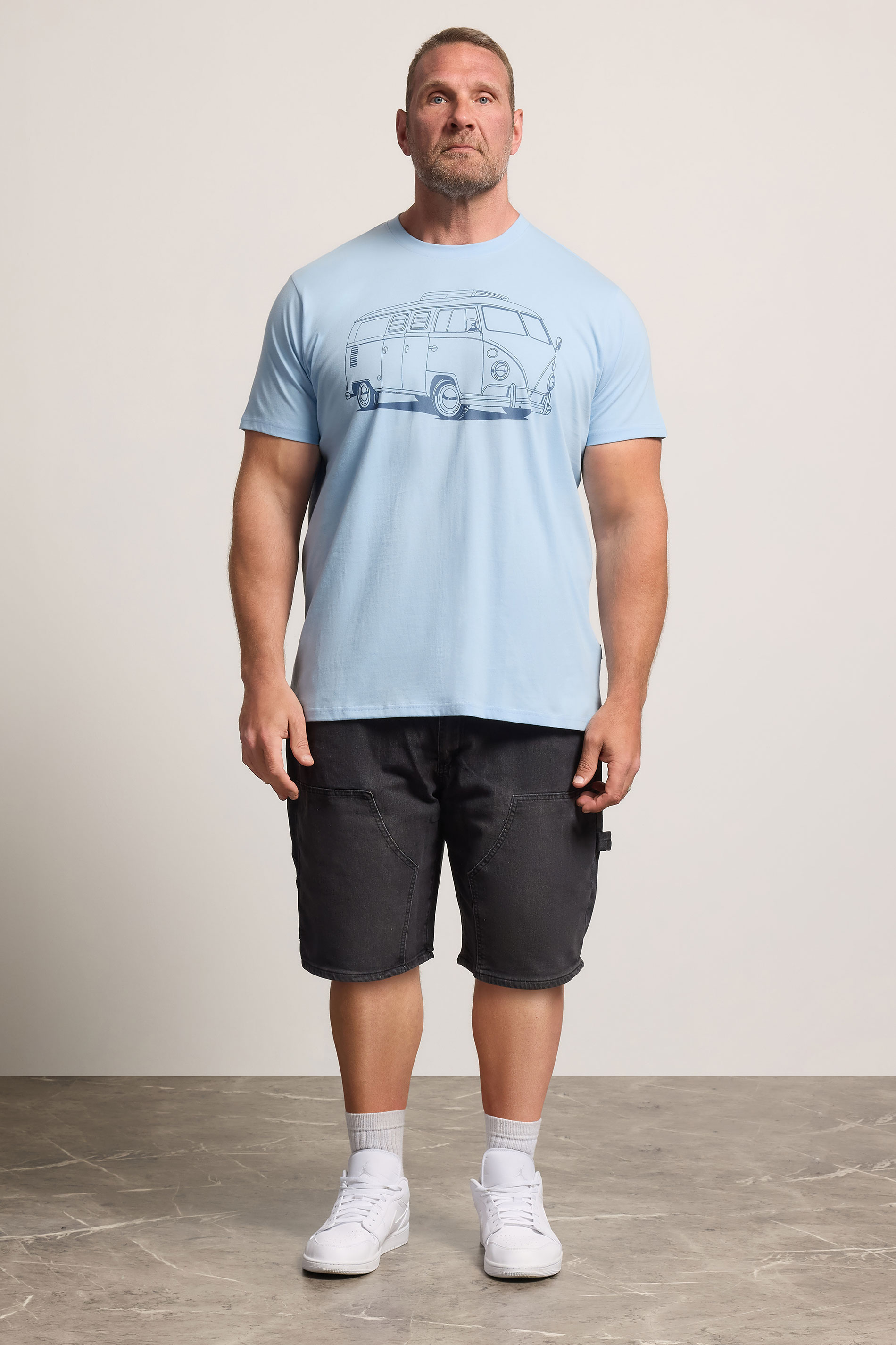 BadRhino Big & Tall Blue Campervan Graphic T-Shirt | BadRhino 2