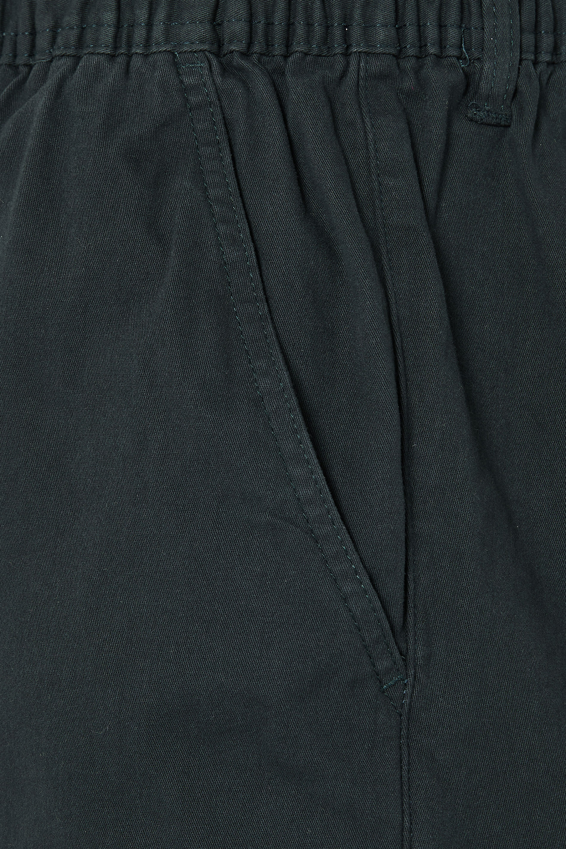 D555 Big & Tall Navy Blue Elasticated Stretch Shorts | BadRhino 5