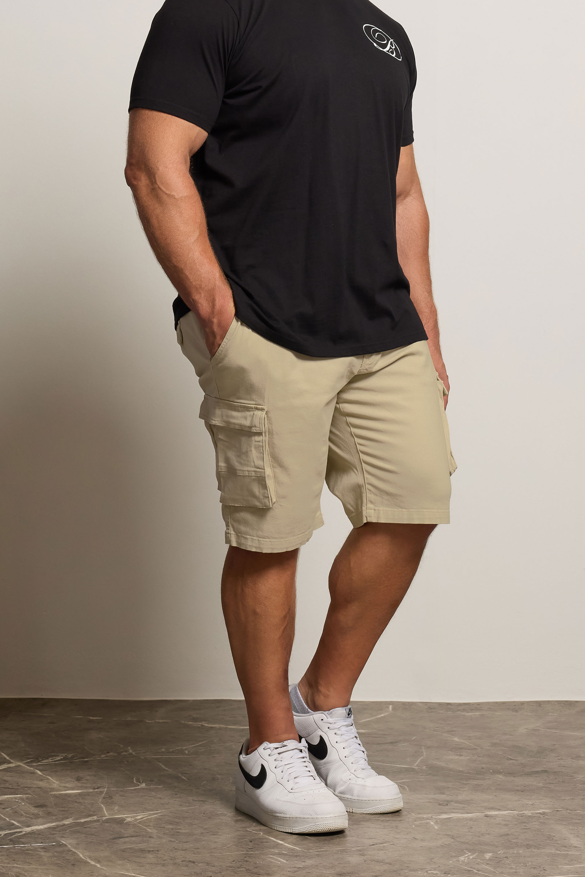 BadRhino Stone Brown Stretch Cargo Shorts | BadRhino 3
