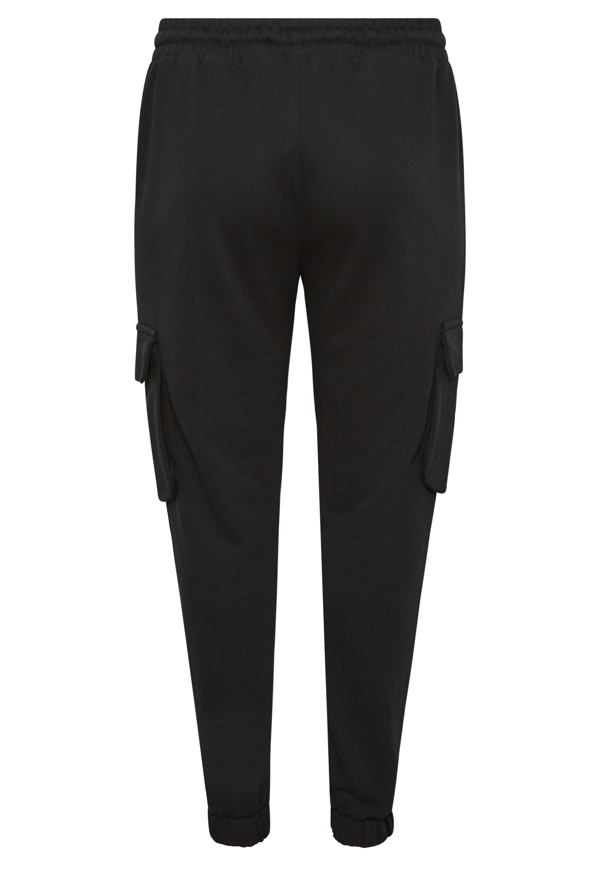 YOURS Plus Size Black Cargo Joggers | Yours Clothing 6