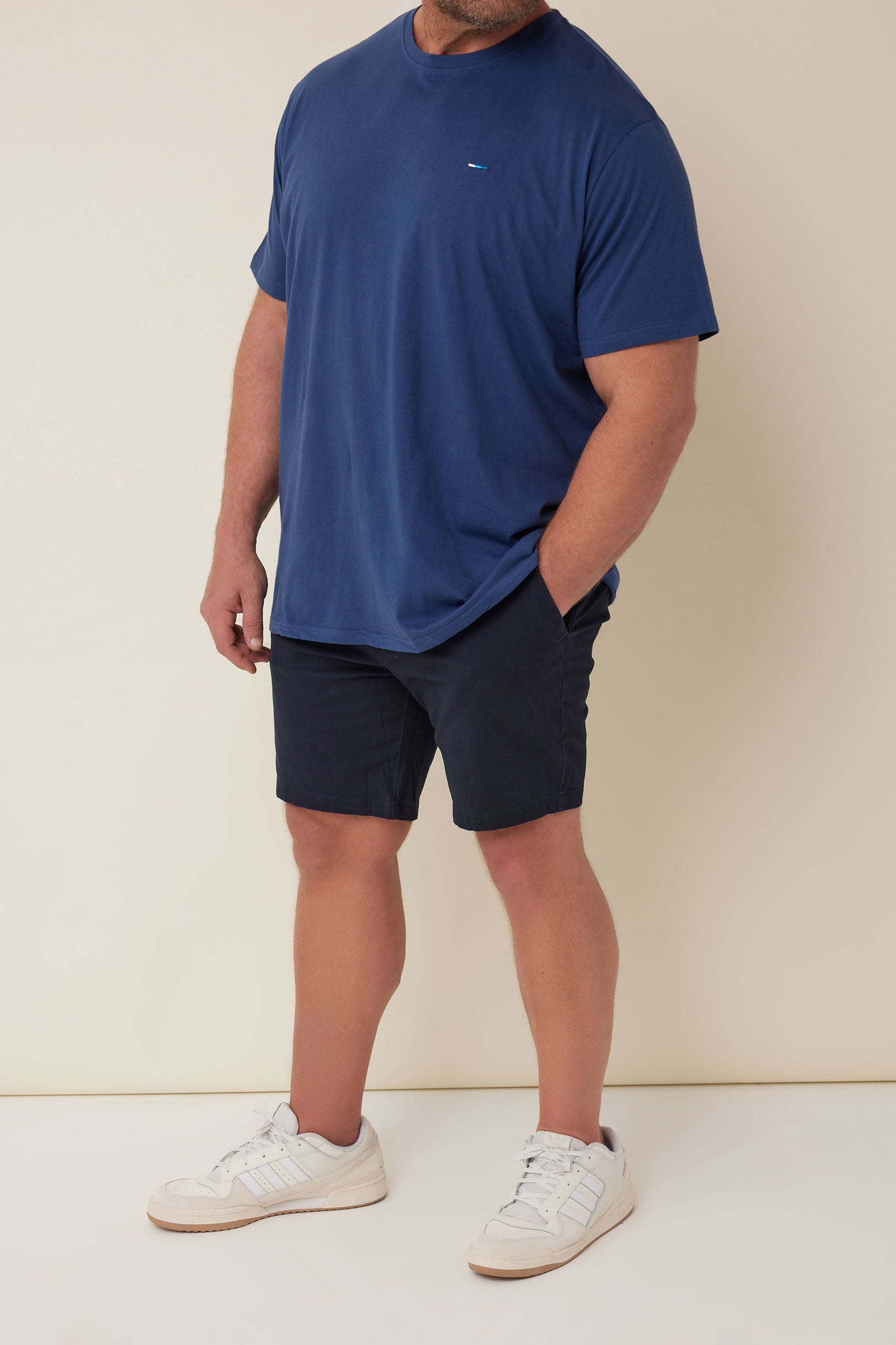 BadRhino Navy Blue Stretch Chino Shorts | BadRhino 3