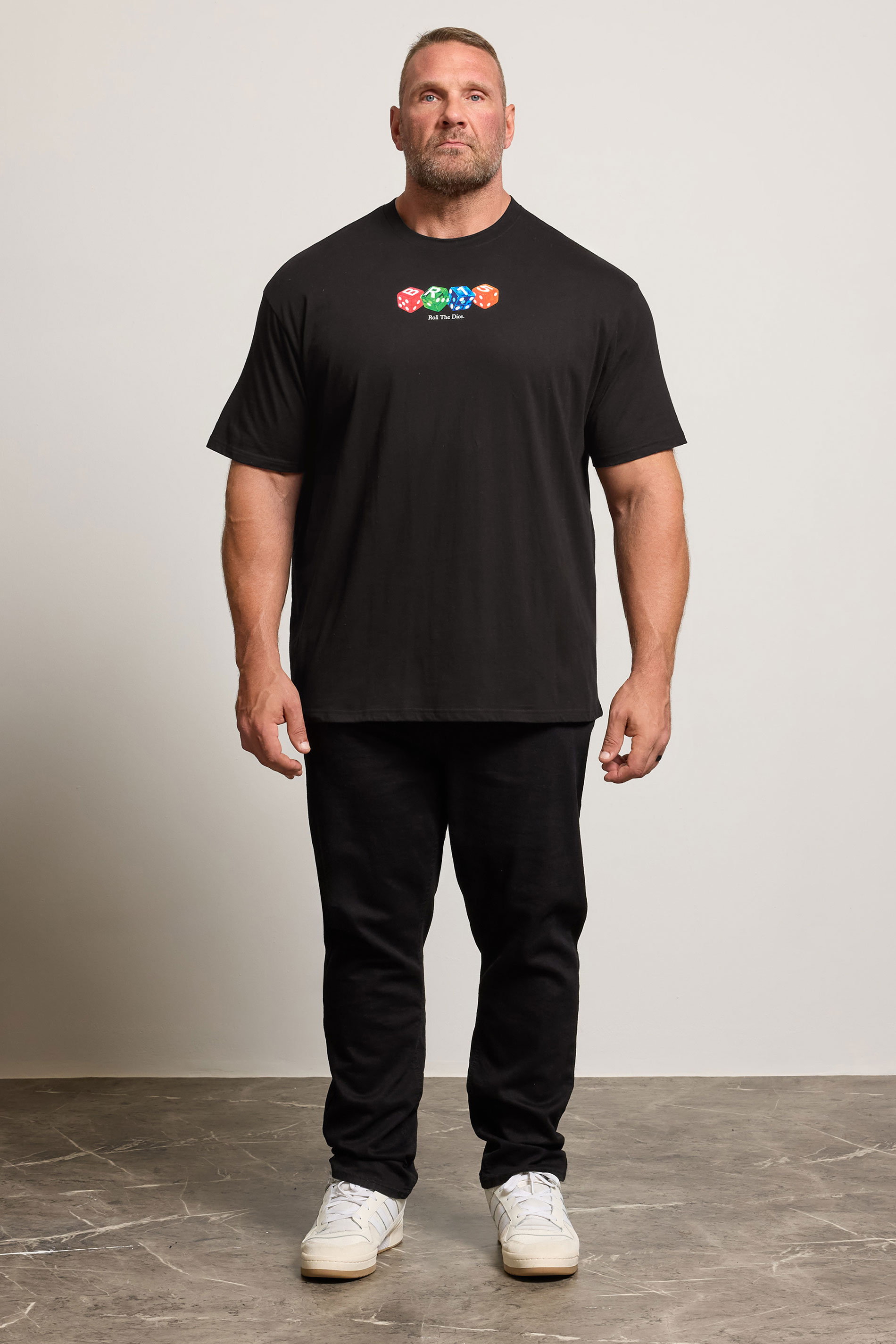 BadRhino Big & Tall Black Dice Graphic T-Shirt | BadRhino 1