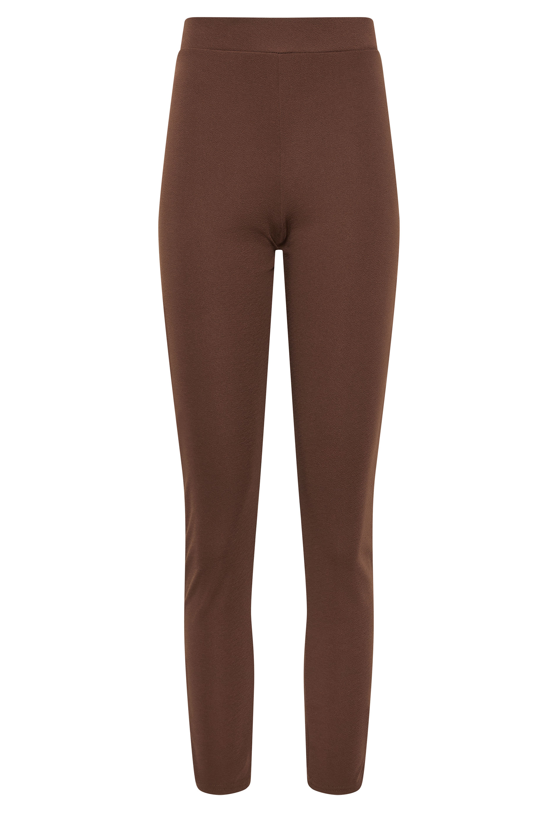 LTS Tall Chocolate Brown Slim Leg Trousers | Long Tall Sally 5