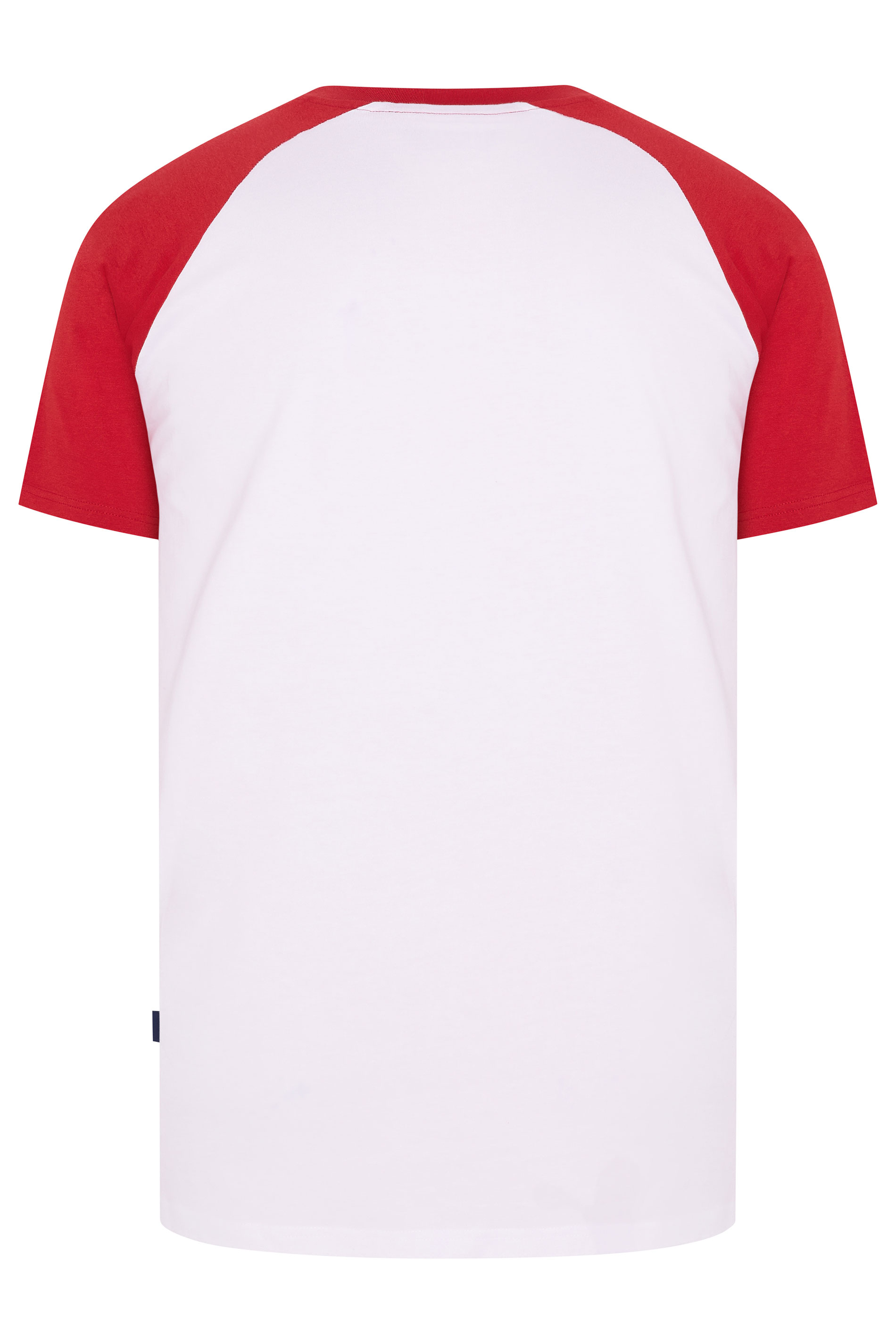 BadRhino Big & Tall Red & White Raglan T-Shirt | BadRhino 6