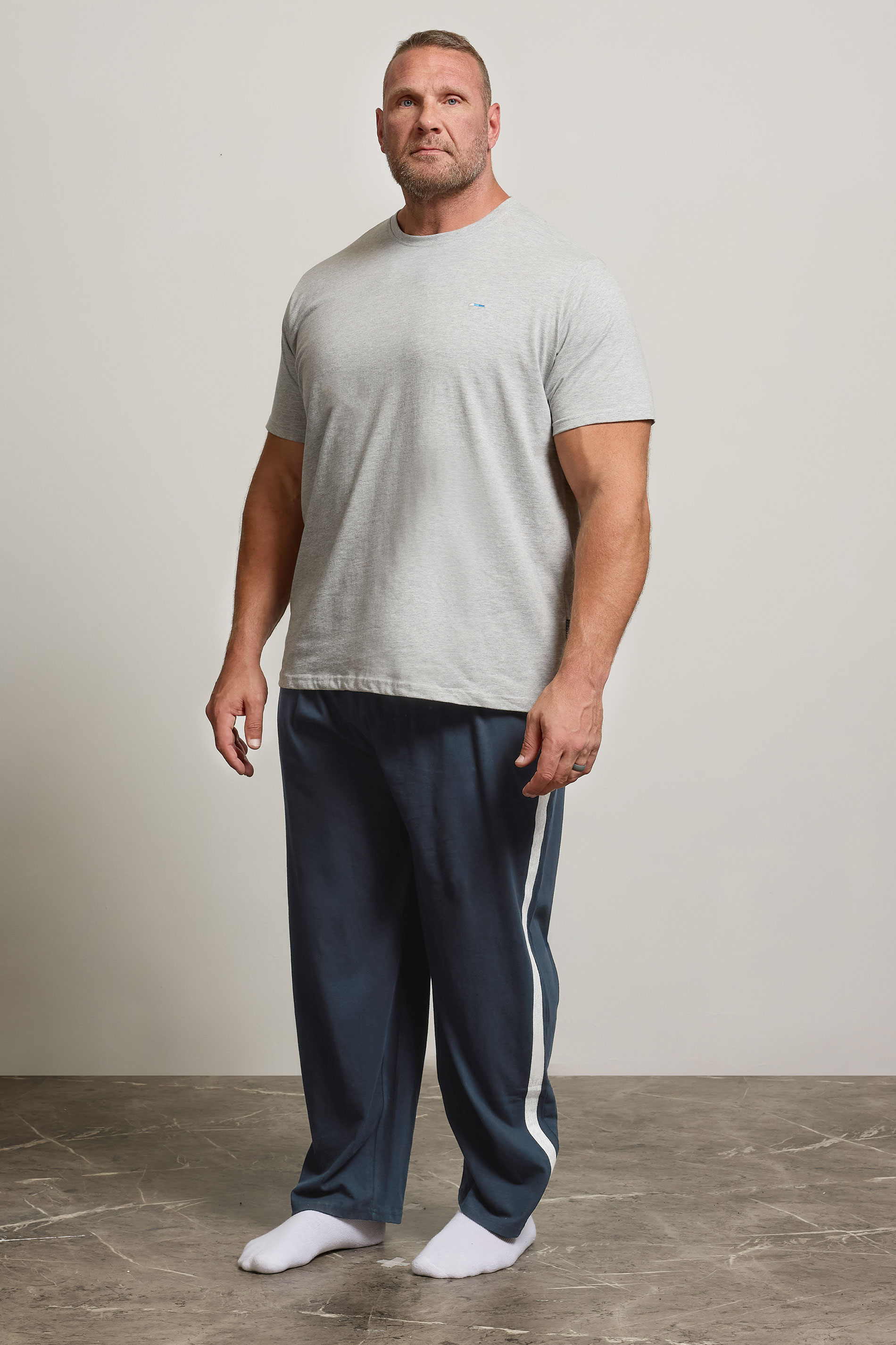 BadRhino Big & Tall Navy Blue Lightweight Lounge Joggers | BadRhino 2