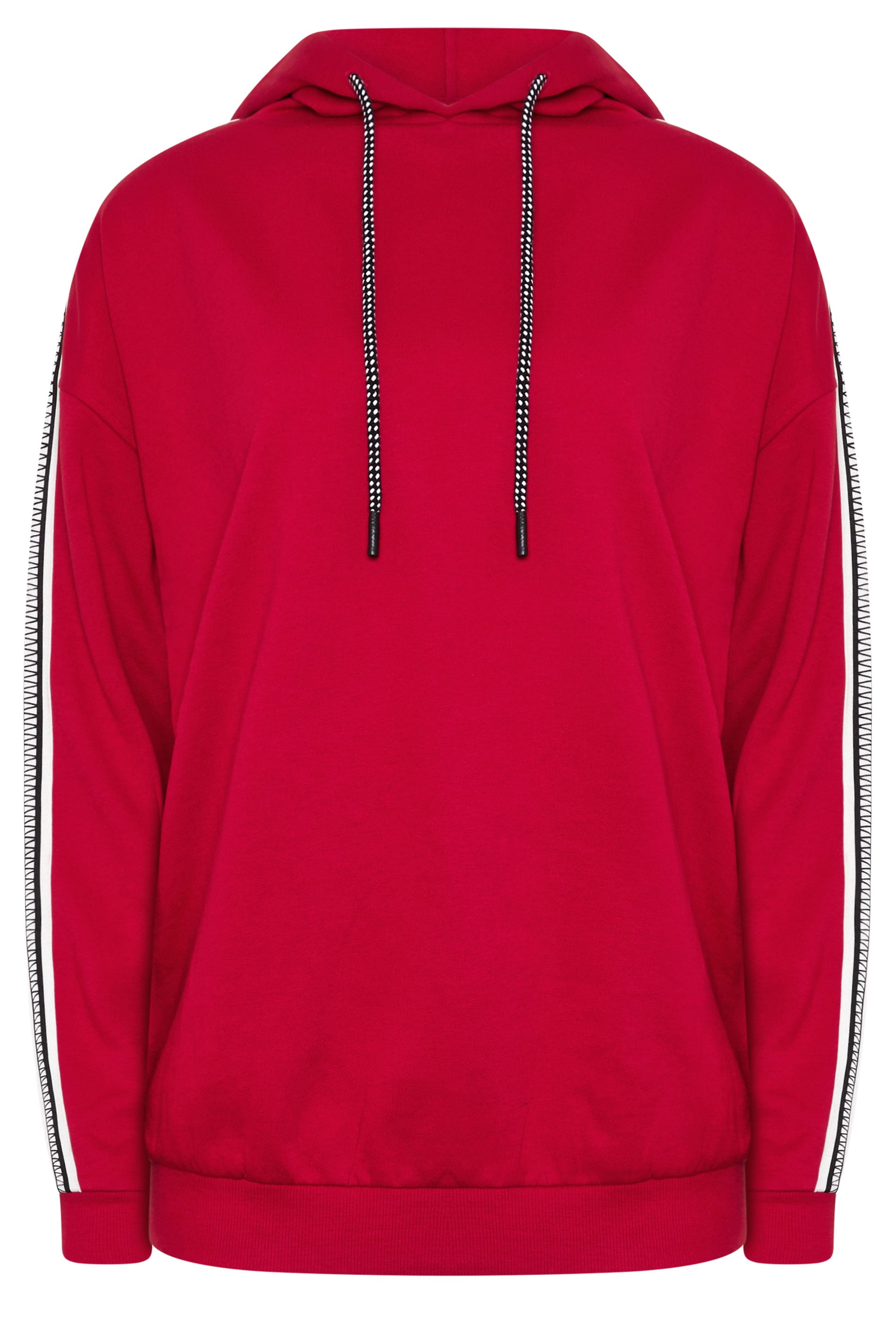 LTS Tall Women's Red Side Tape Hoodie | Long Tall Sally 5