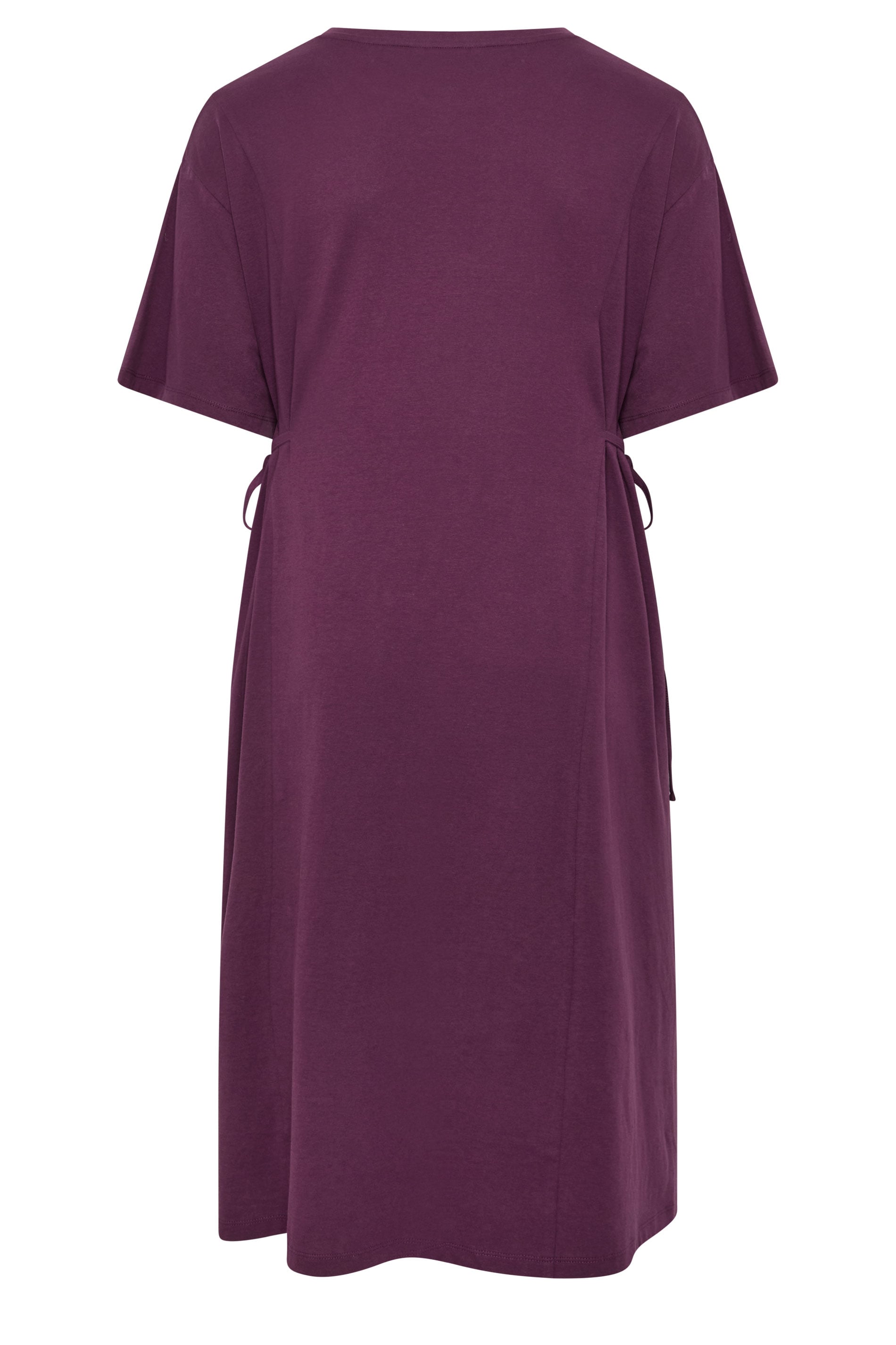 YOURS Plus Size Purple Front Tie Midi Dress | Yours Clothing 6