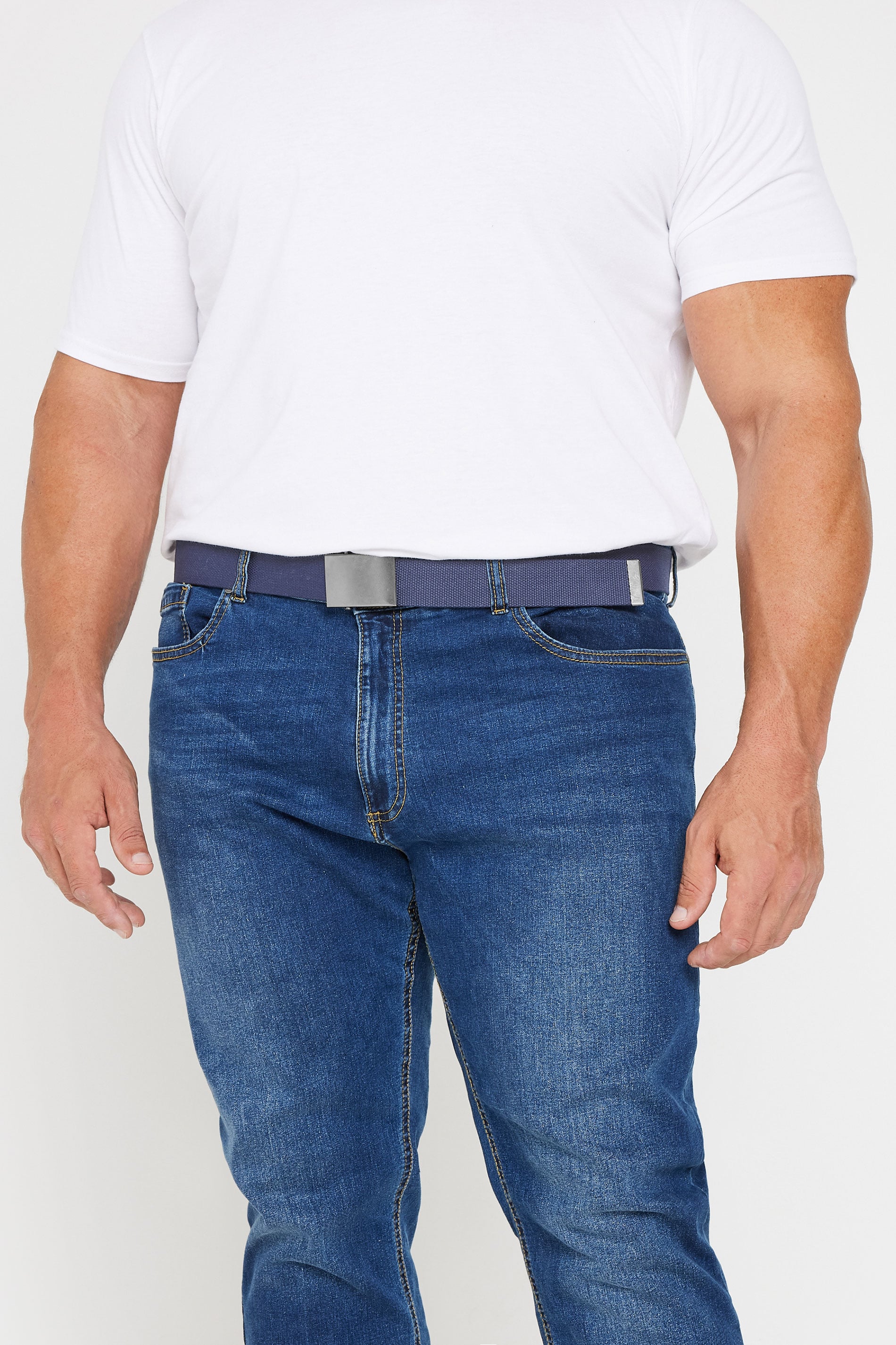 D555 Navy Blue Webbing Belt | BadRhino 2