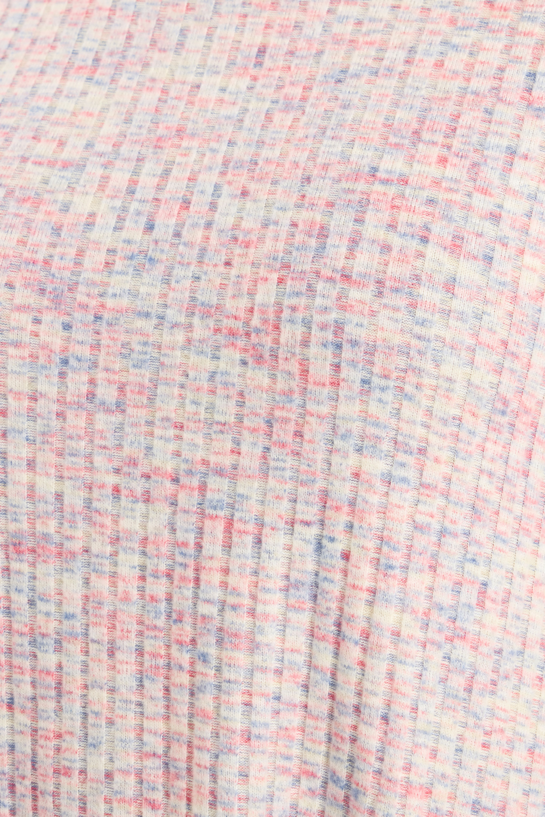 YOURS Plus Size Pink Marl Soft Touch Ribbed Top | Yours Clothing 4