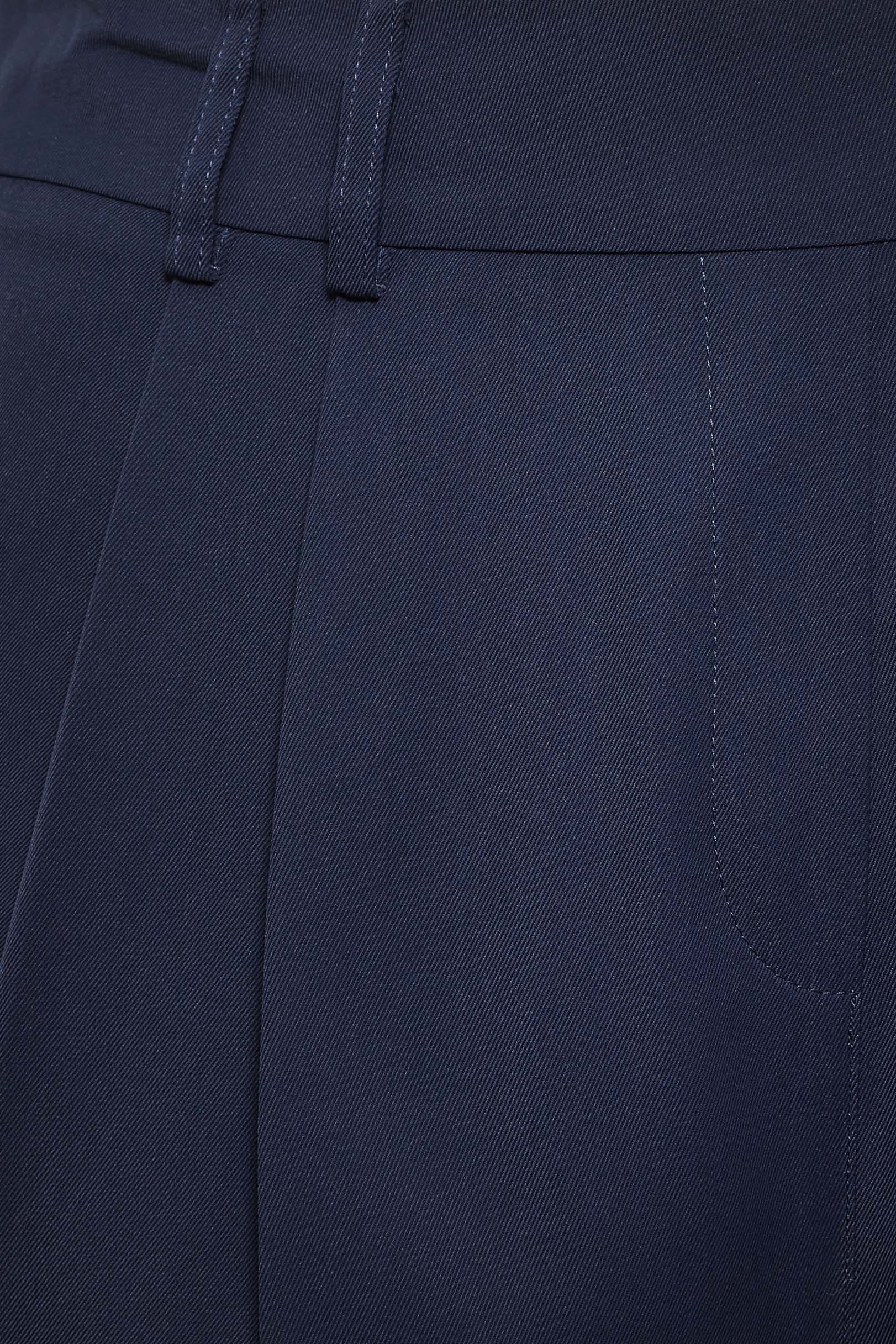 YOURS Plus Size Navy Blue Double Belted Tapered Trousers | Yours Clothing 3