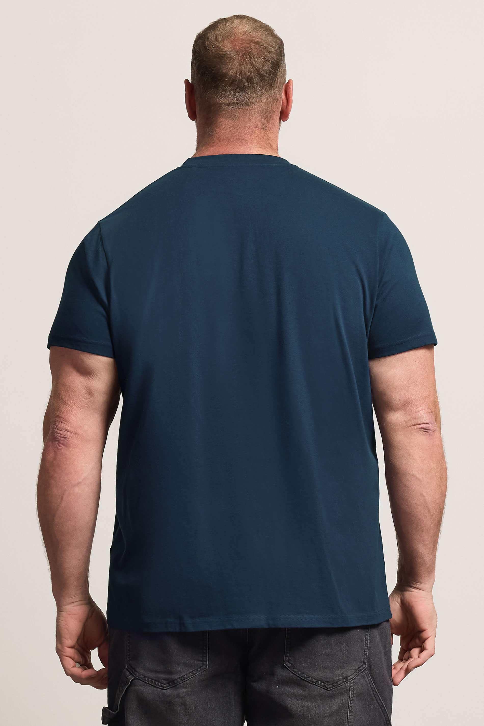 BadRhino Big & Tall Navy Blue 'My BBQ' Graphic T-Shirt | BadRhino 2