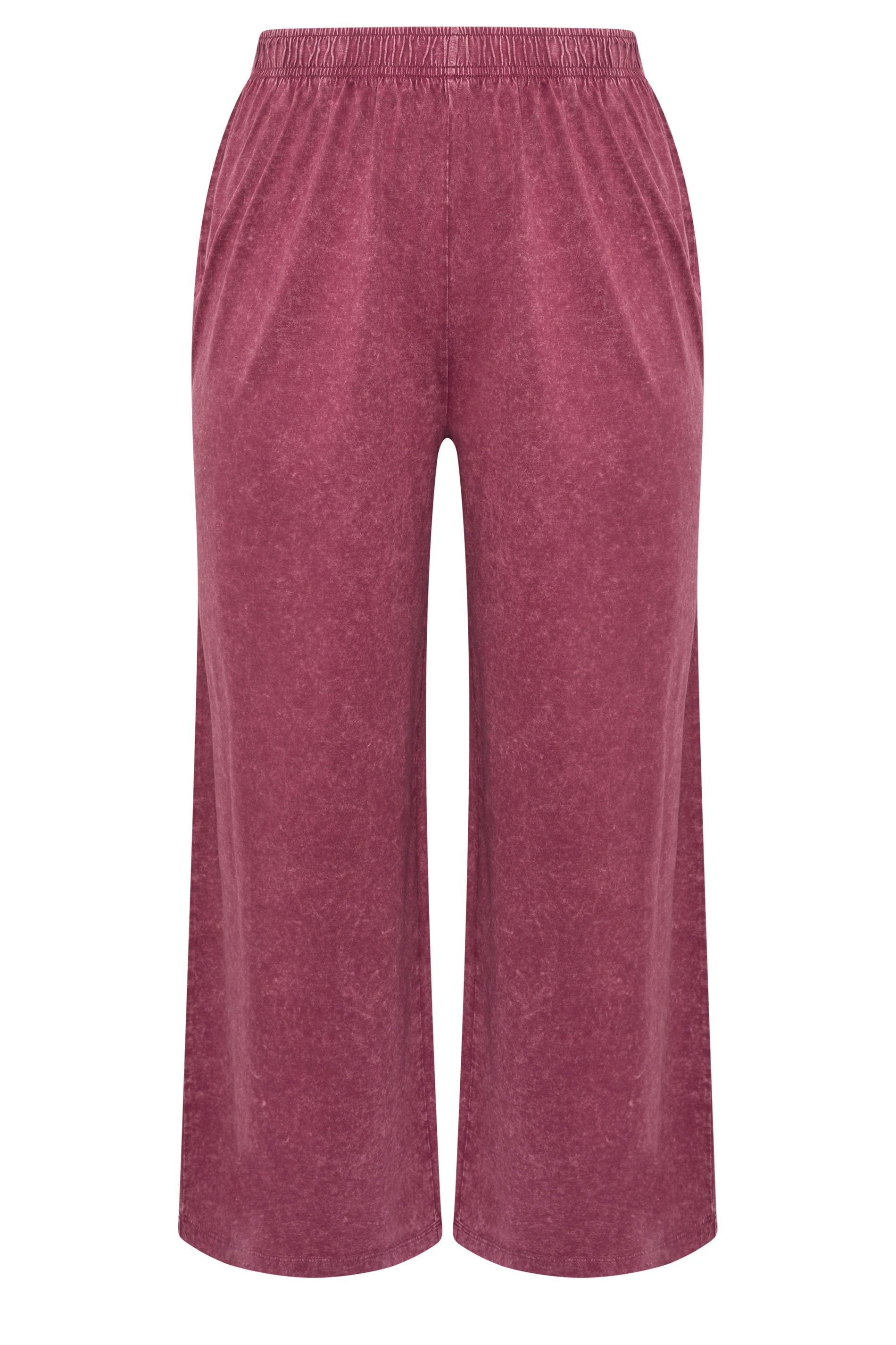 LIMITED COLLECTION Plus Size Red Acid wash Trousers | Yours Clothing 1