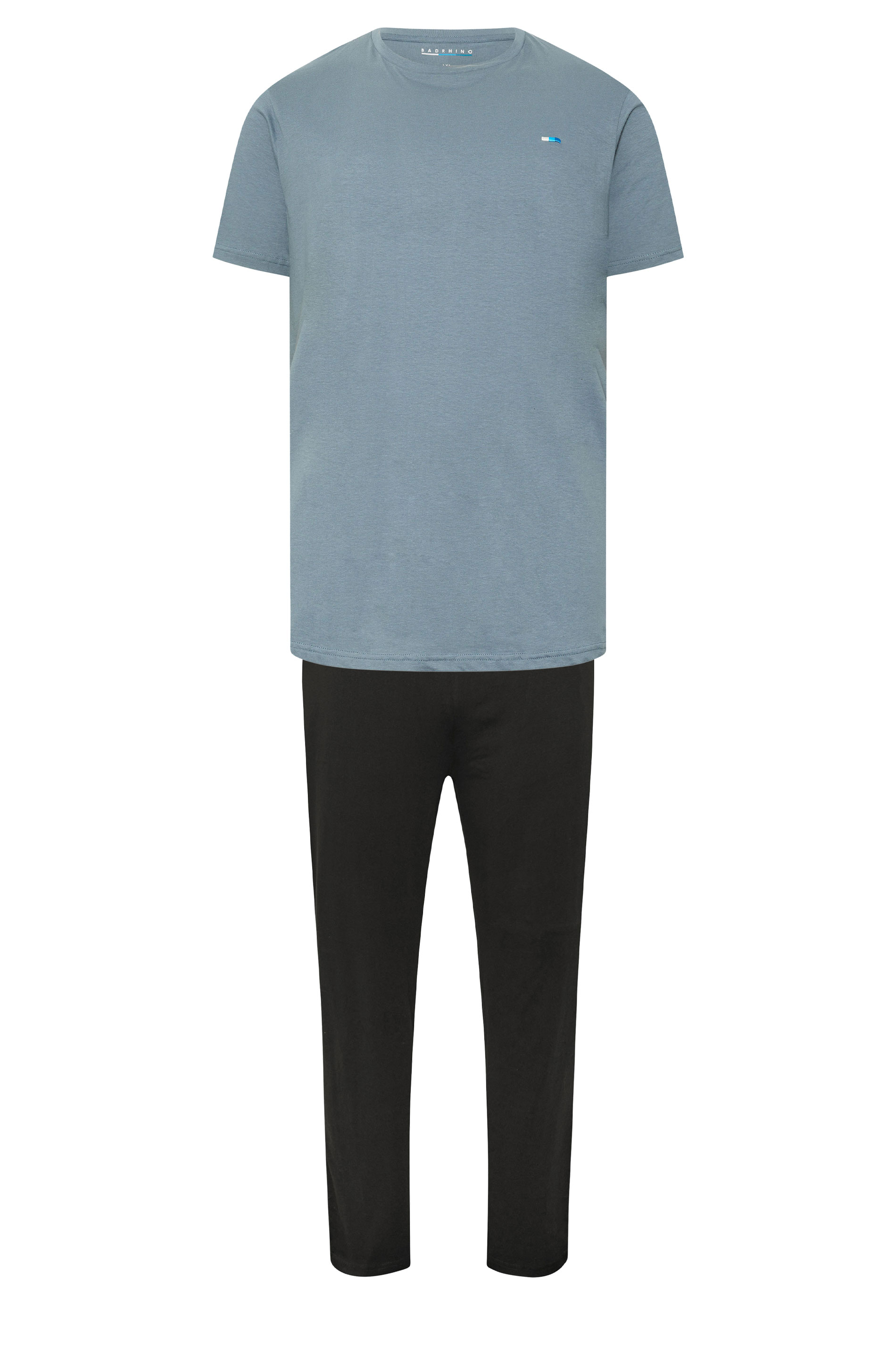 BadRhino Big & Tall Petrol Blue Lounge Trouser & T-Shirt Set | BadRhino 5