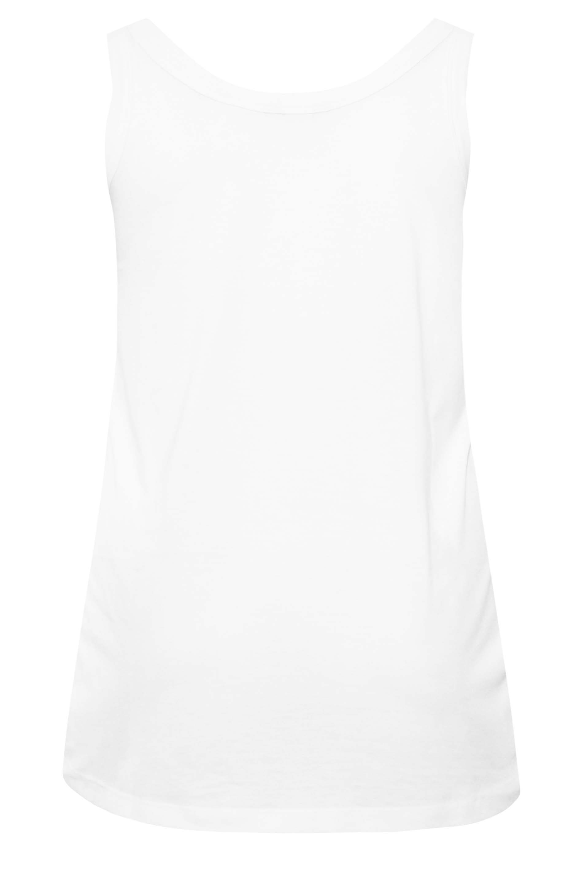 White Vest Top | Yours Clothing 7