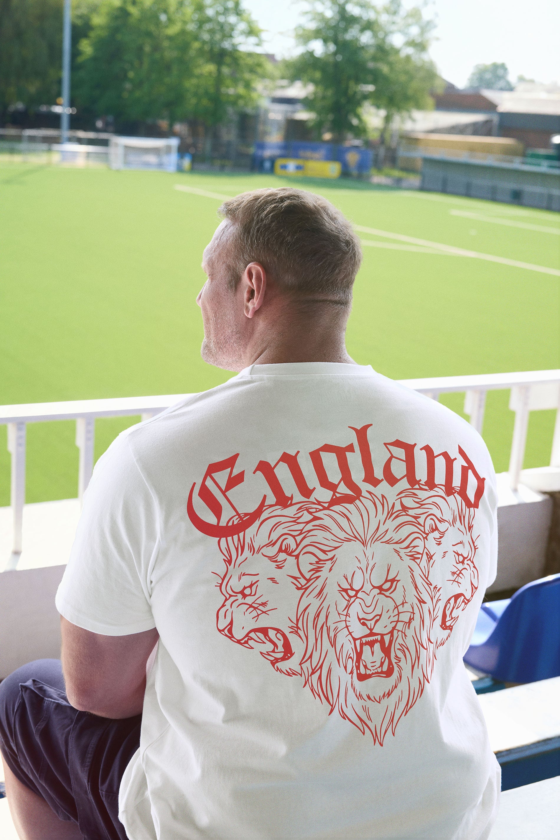 BadRhino Big & Tall White England T-Shirt | BadRhino 3