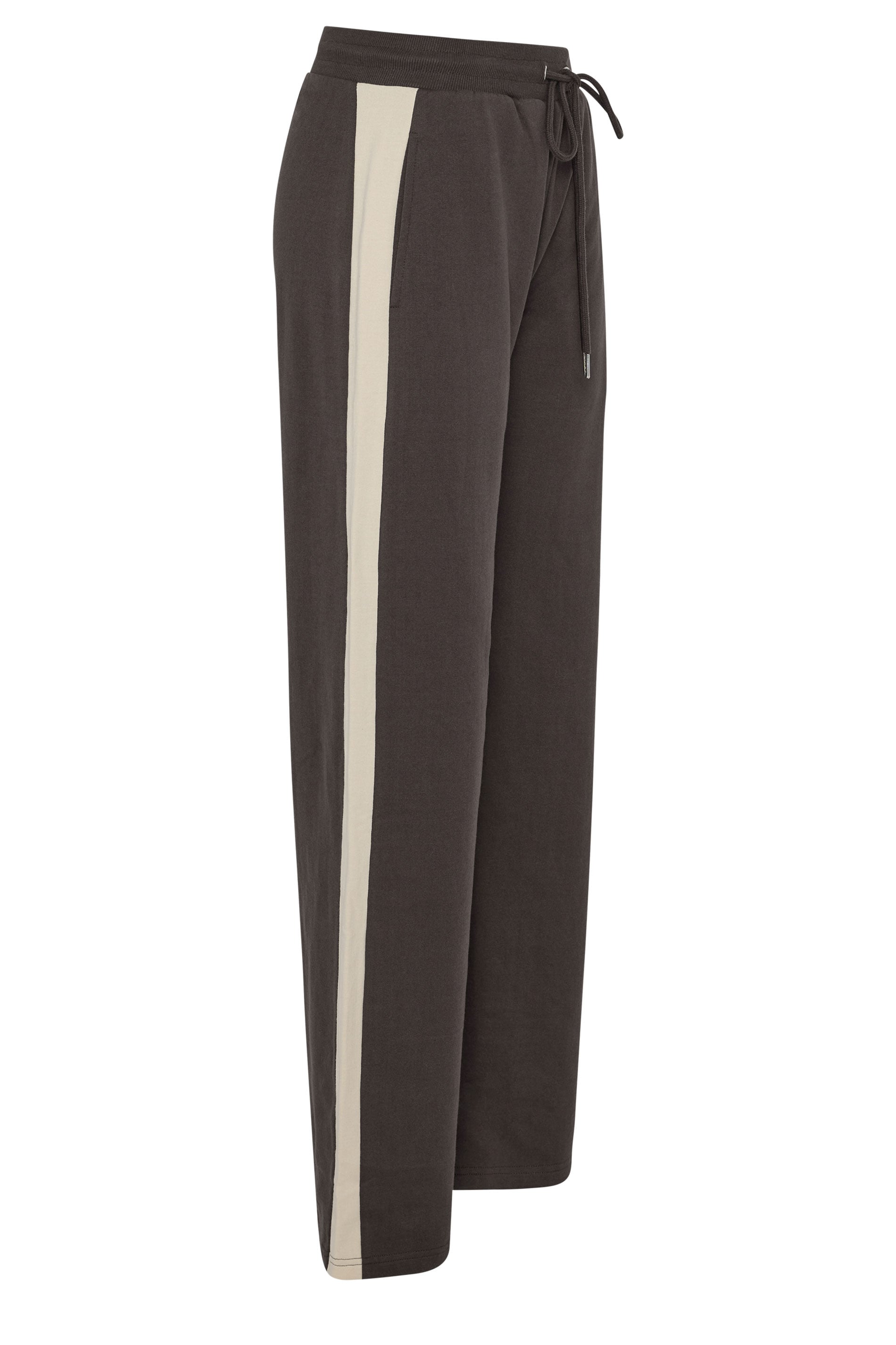 LTS Tall Women's Chocolate Brown Side Stripe Wide Leg Joggers | Long Tall Sally 6